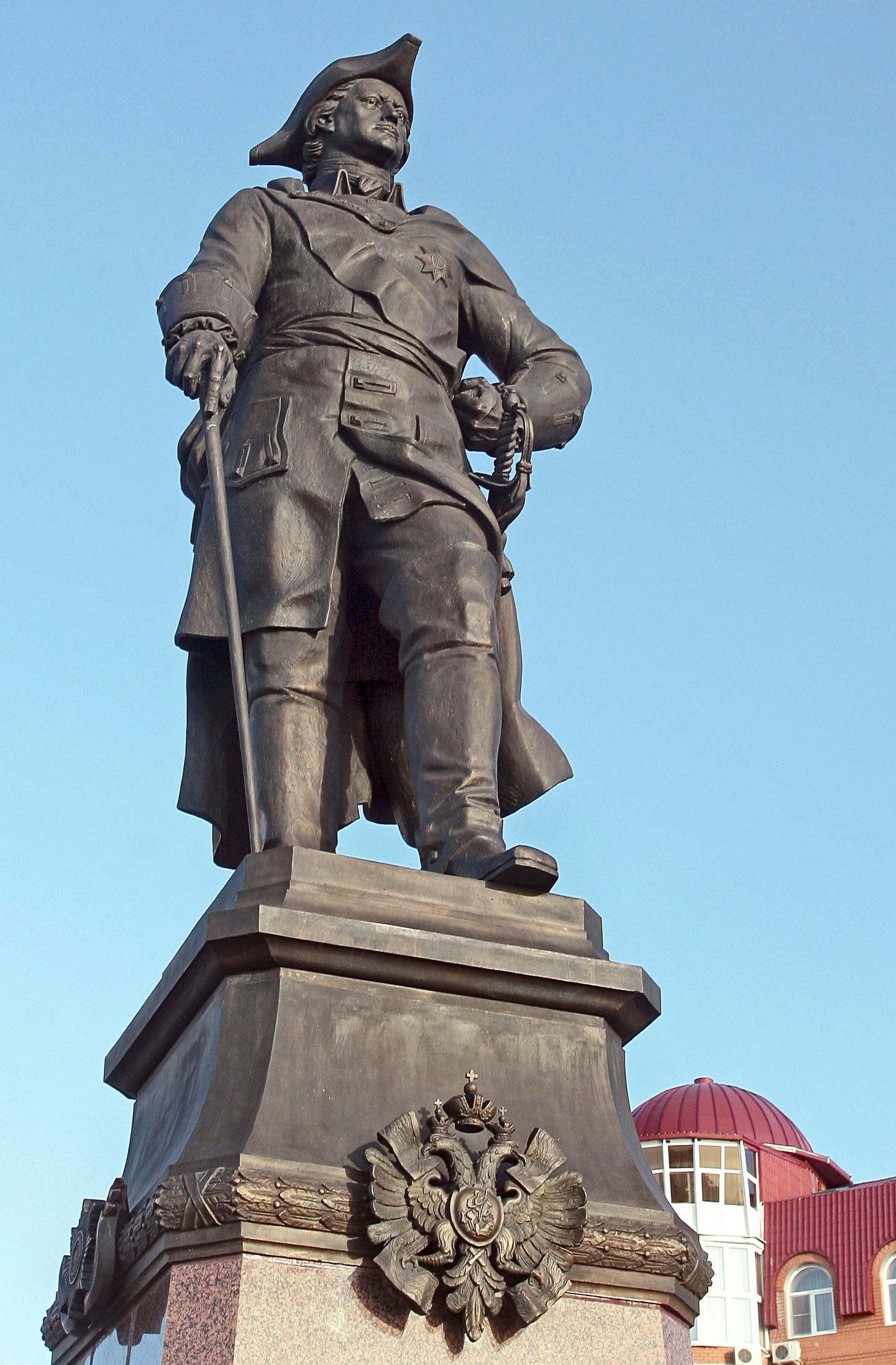 Tsaar Peeter I monument Astrahanis