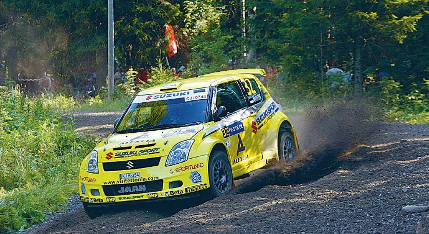 Tänavu kihutas Jaan Mölder J-WRC masinal Suzuki tehasetiimi värvides.