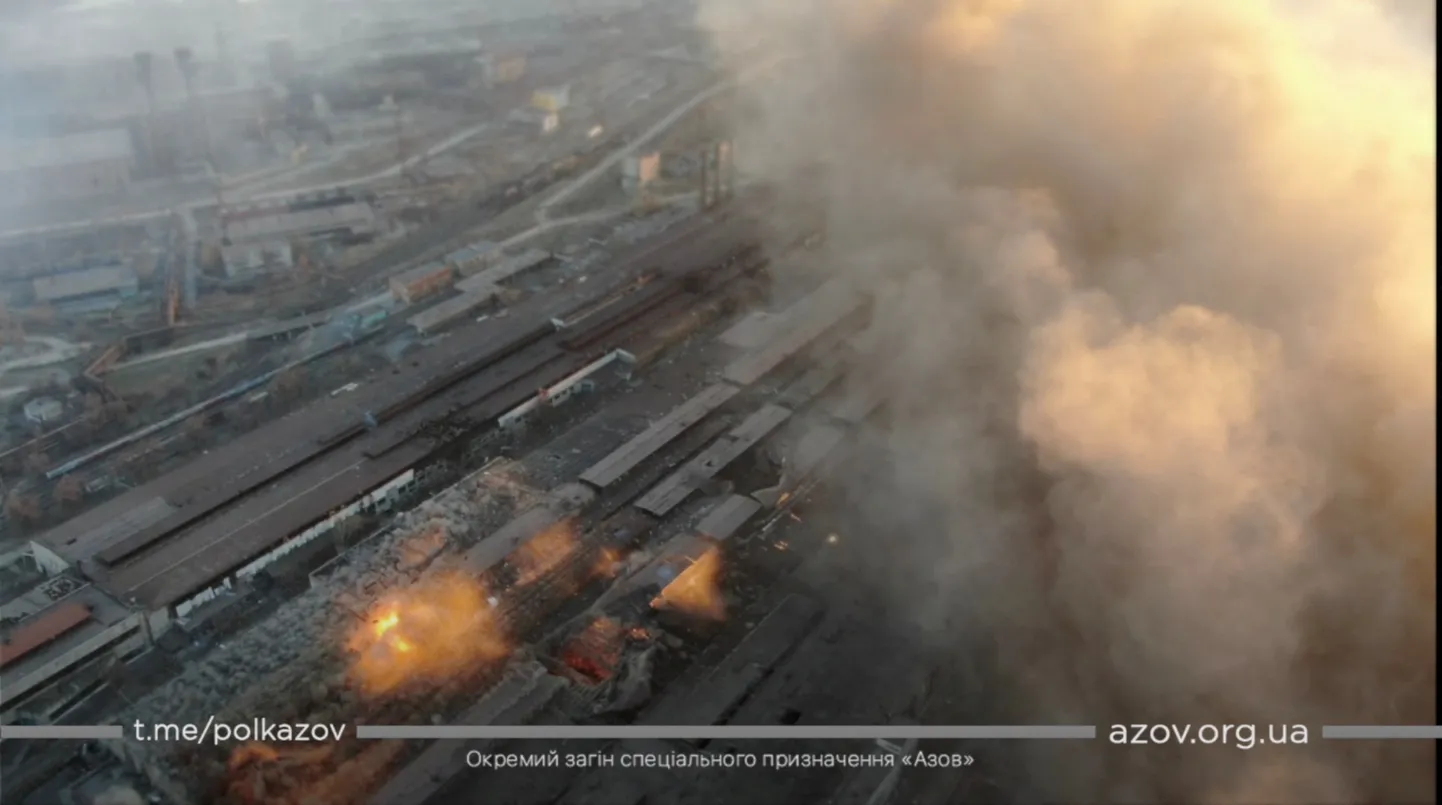 Взрывы на индустриальной территории Мариуполя