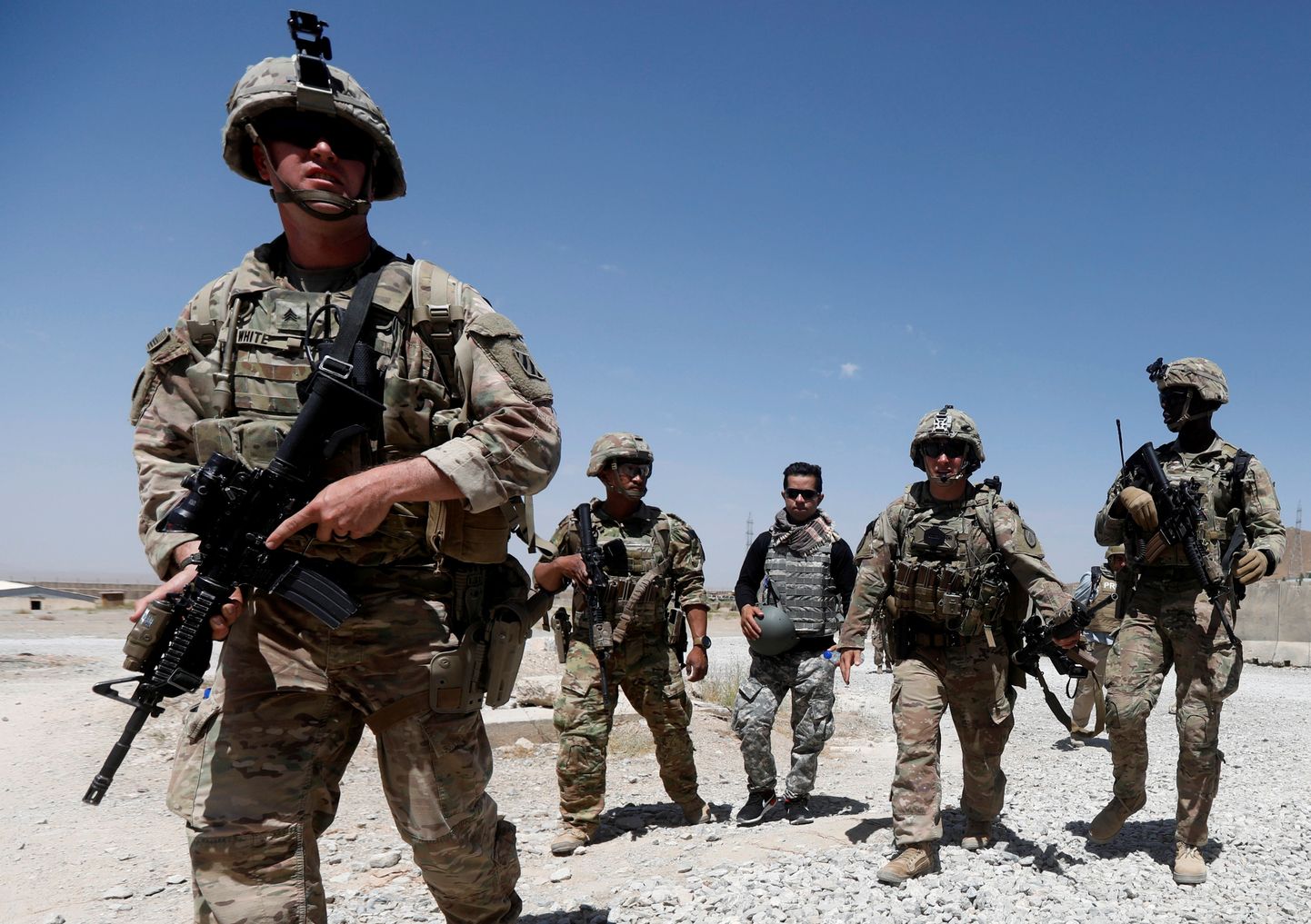 USA sõjaväelased tänavu augustis Logari provintsis Afganistani julgeolekujõudude baasis.