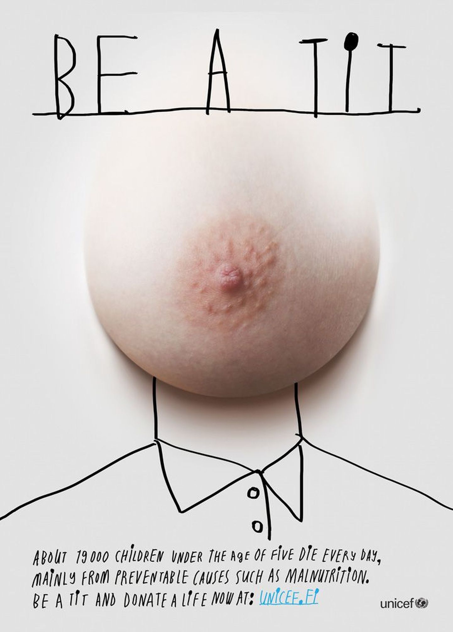 Plakat "Be a Tit"