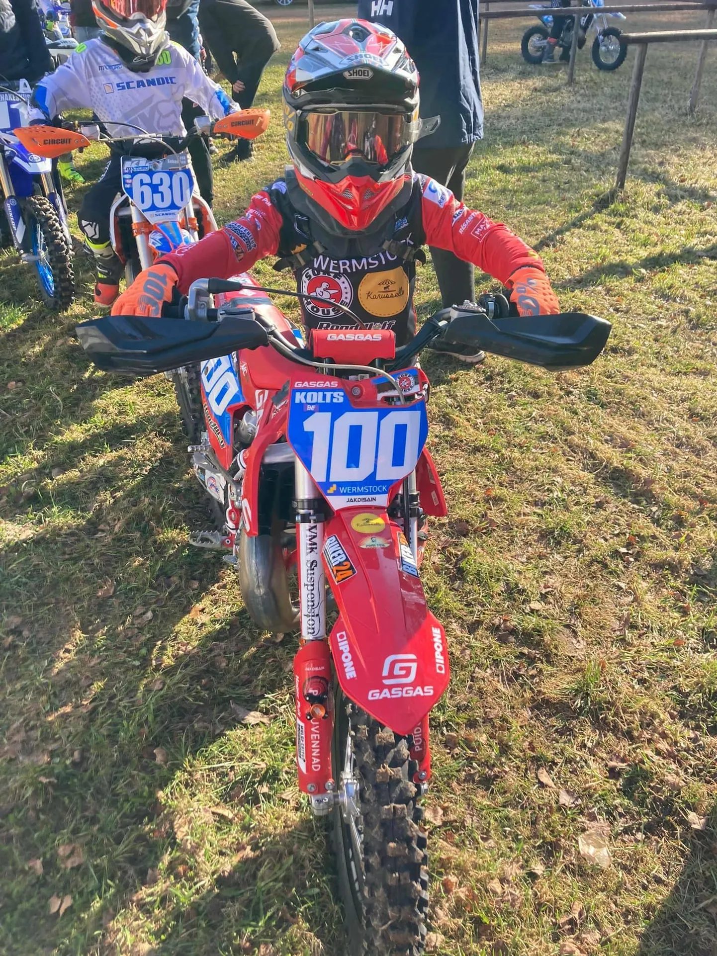 Pärnu motoklubi tulevikulootus Theo Kolts pidi EM-sarja Läti etapil leppima neljanda kohaga.