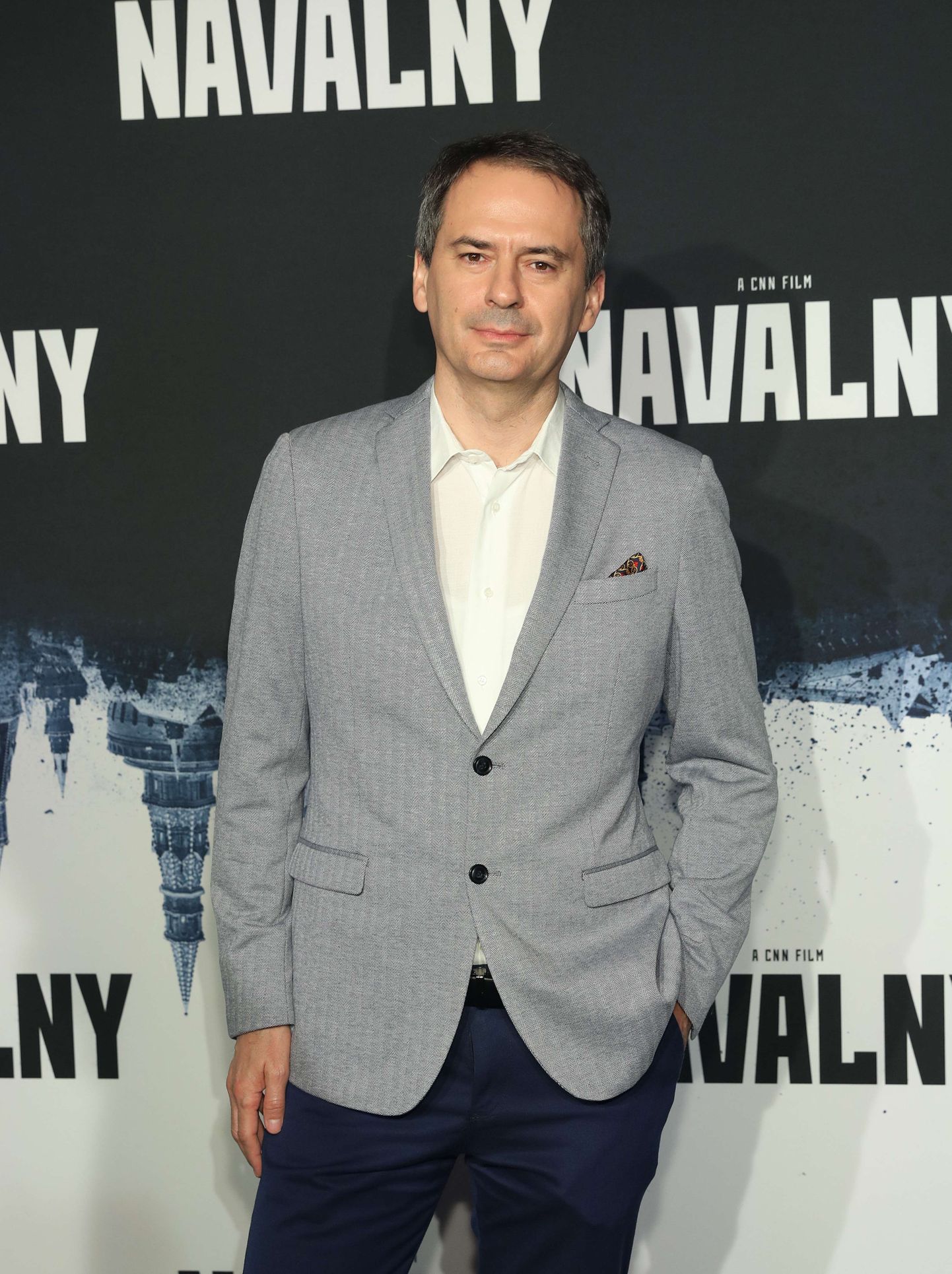 Hristo Grozev möödunud aasta aprillis filmi «Navalnõi» esilinastusel New Yorgis.