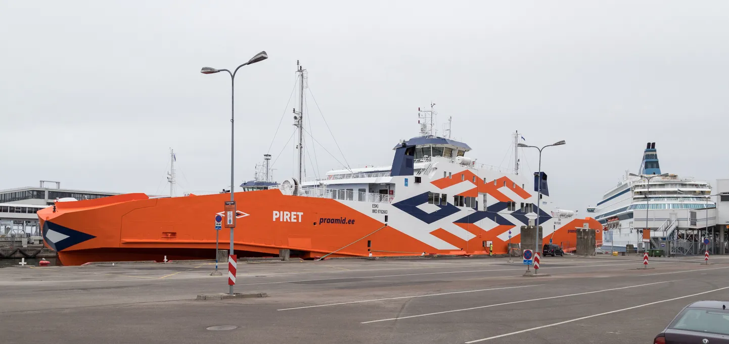 TS laevade parvlaeva Piret Tallinna vanasadamas.
