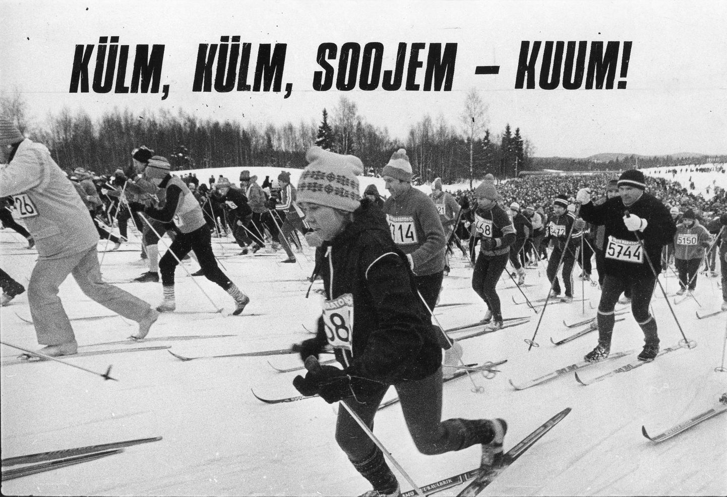 Tartu maratoni start 1985. aastal.