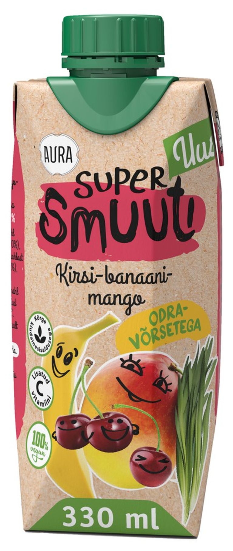 Eesti parima mittealkohoolse joogi tiitli pälvis A. Le Coqi Aura kirsi-banaani-mangosupersmuuti odravõrsetega.