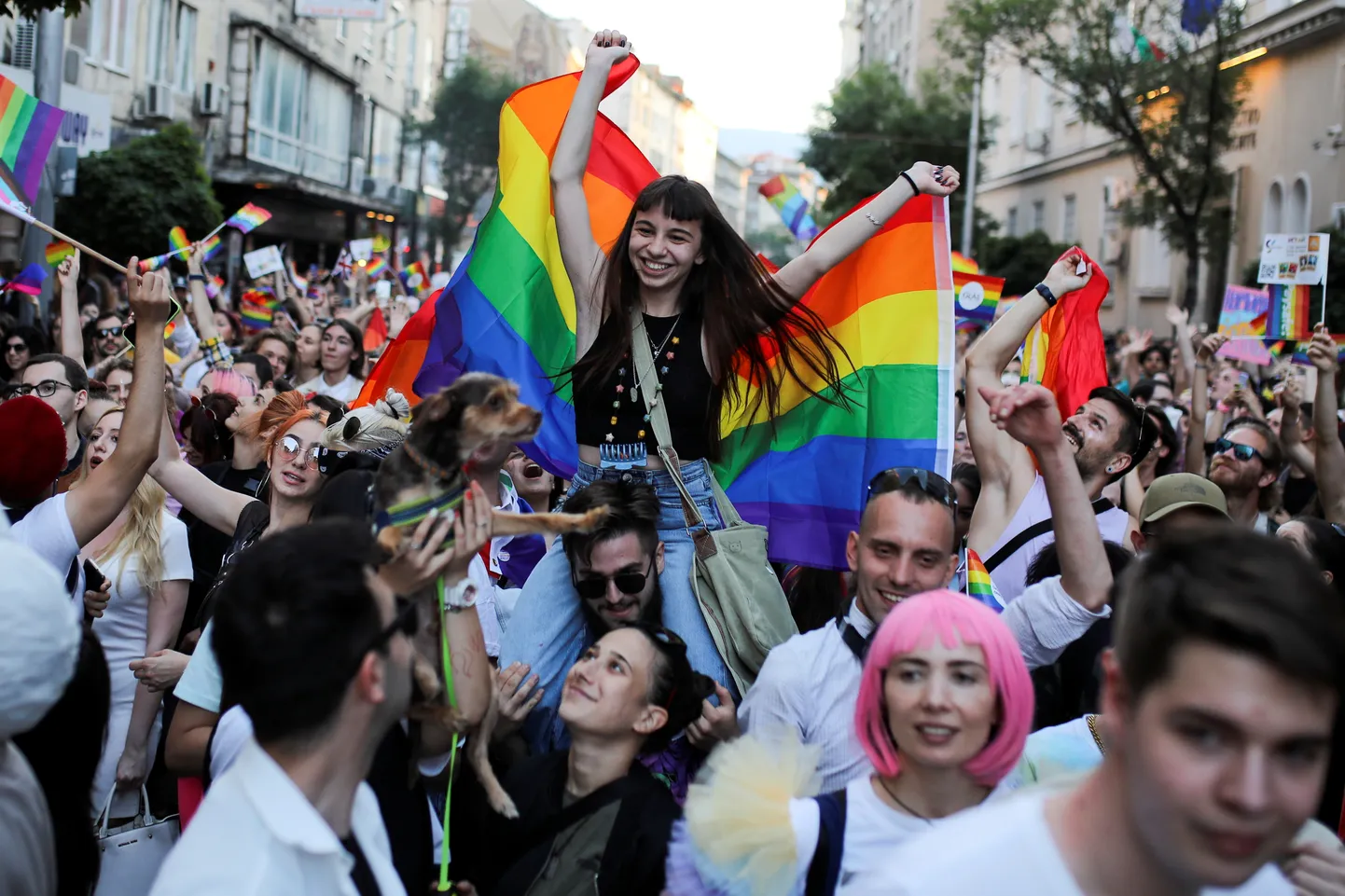 LGBTQ+ Pride kontsert ja paraad Sofias.