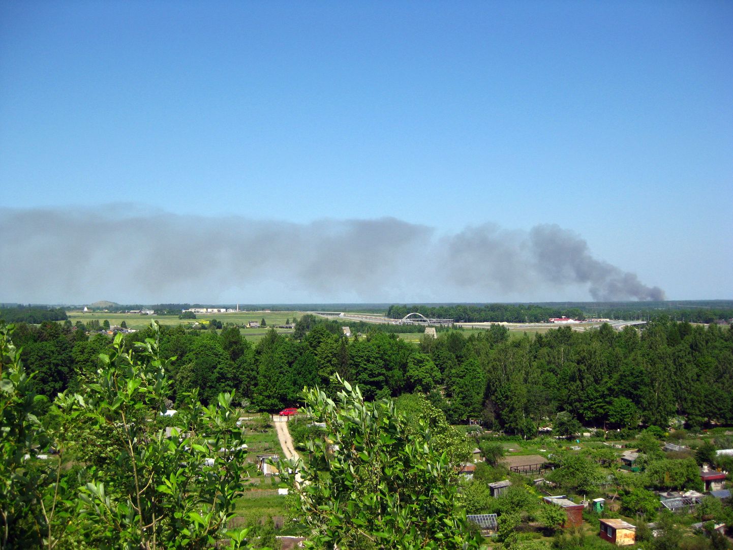 Пожар на свалке Уйкала. Фото читателя.