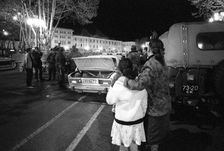 Tbilisi pärast traagilisi sündmusi 9. aprillil 1989.