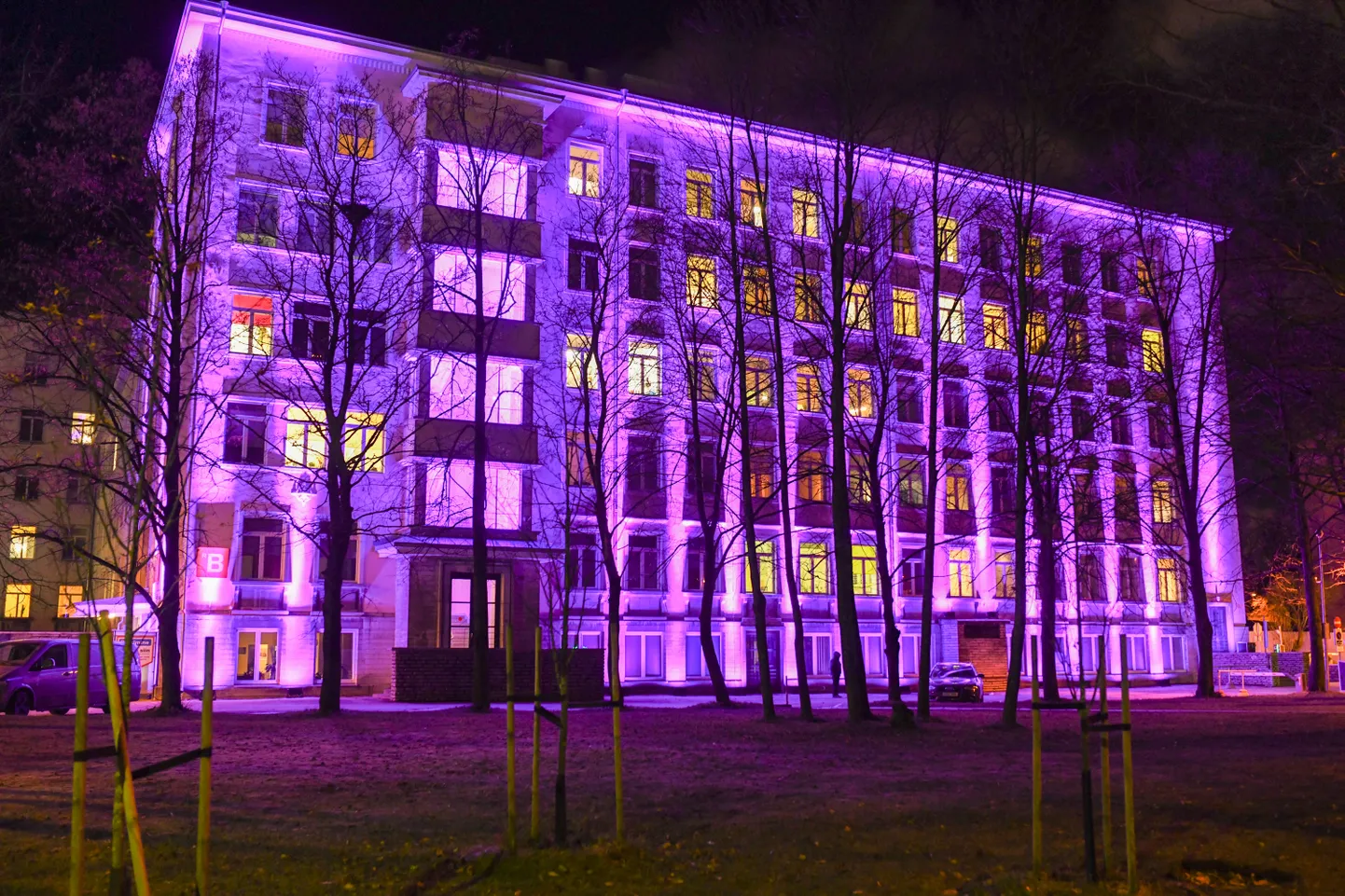17. novembril on Enneaegse Sünni päev, mille puhul värvuvad mitmed hooned lillaks.