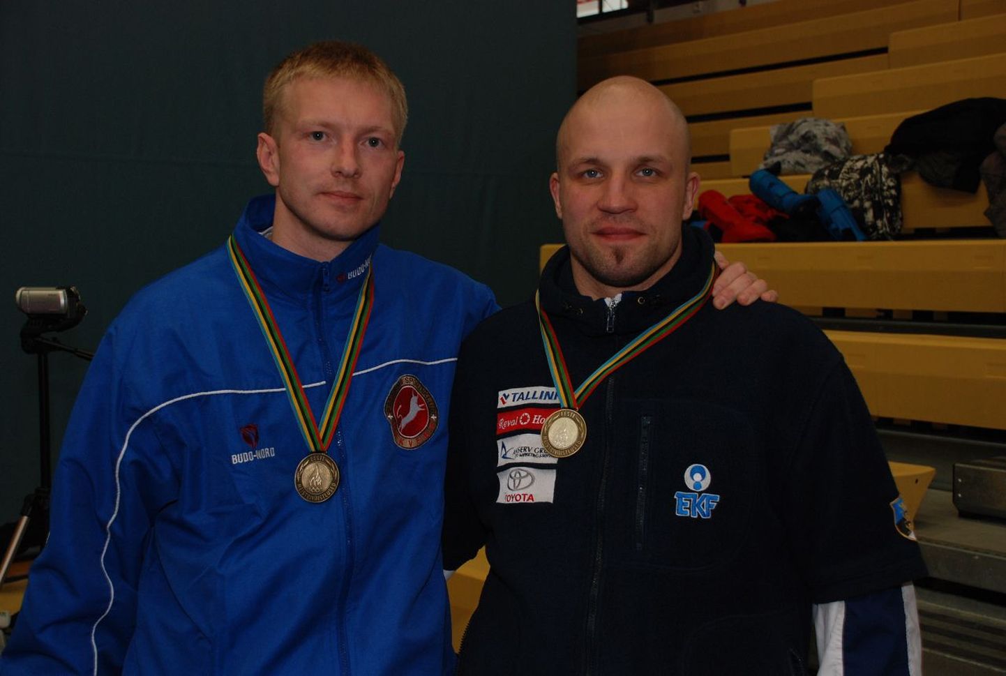 Medalistid Kert Karus (vasakul) ja Marko Luhamaa.