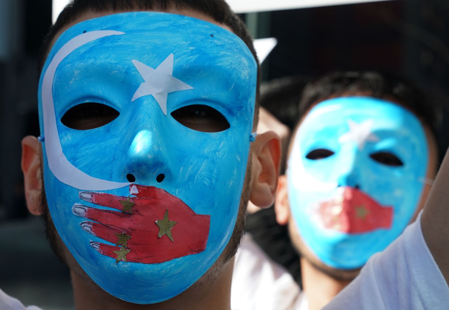 Uiguure toetav meeleavaldus.