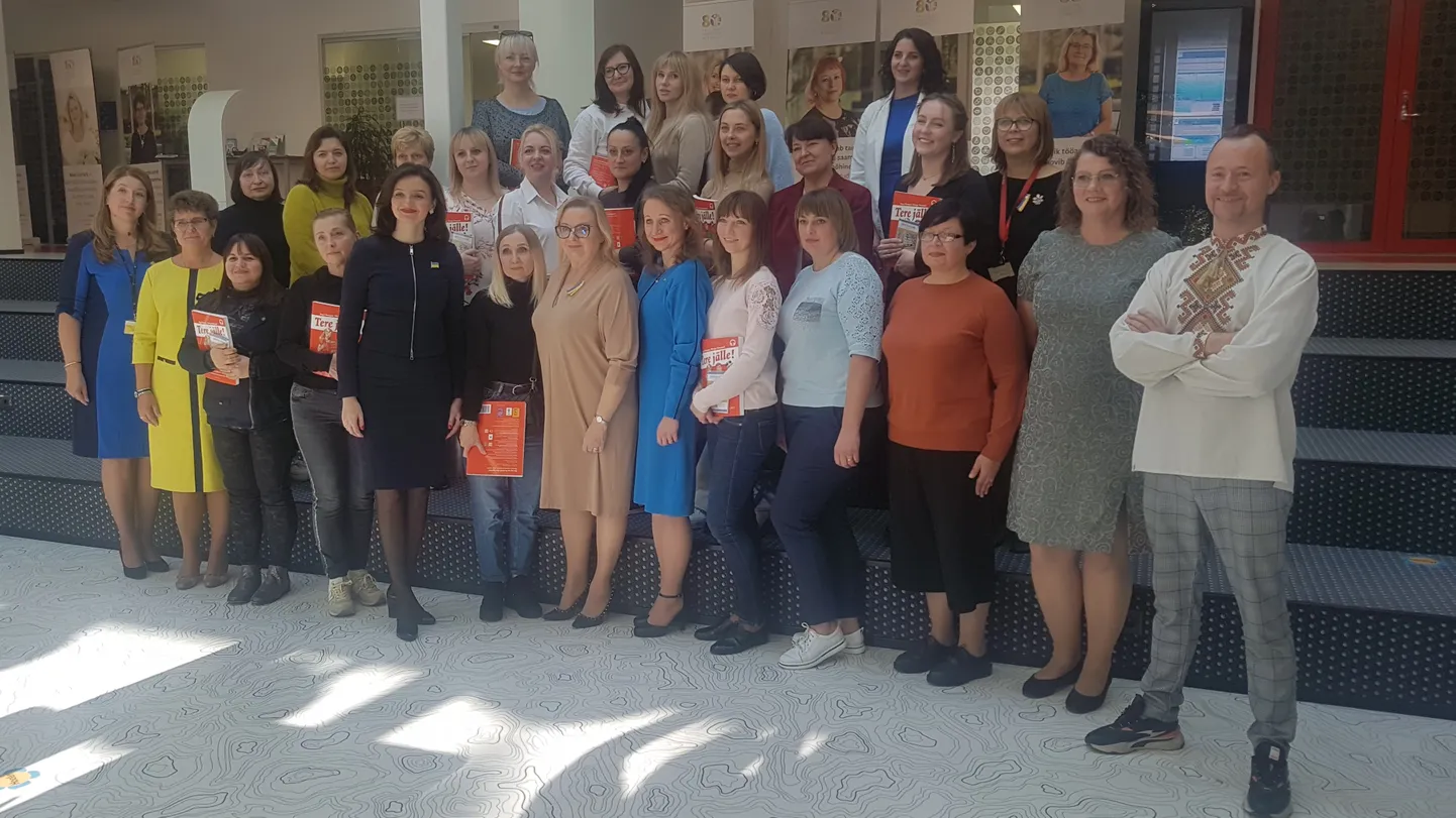Ukraina õdede õppeprogrammi avaaktuse ühispilt.