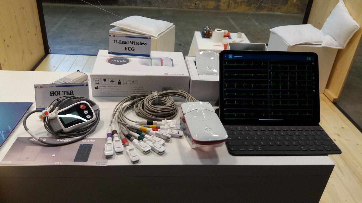 Hiinlaste EKG aparaat on kotikeses kaasaskantav ja isepaigaldatav ning saadab andmeid äpi kaudu.