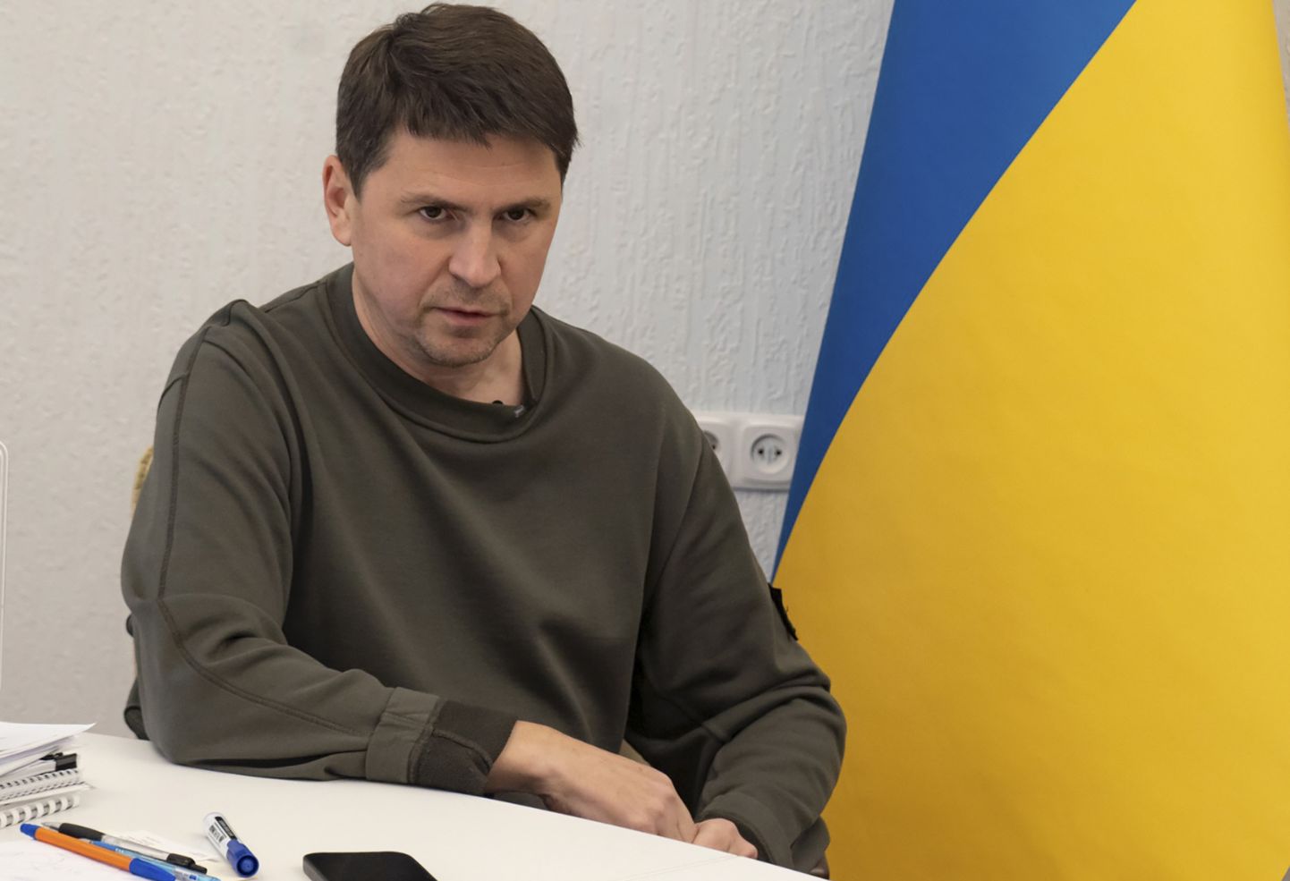 Ukraina presidendi nõunik Mõhhailo Podoljak Kiievis, 28. september 2022