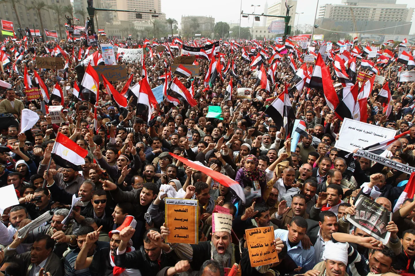 Egiptlased Kairo Tahriri väljakul.