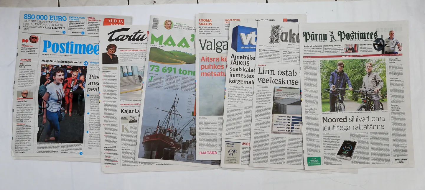 Pildil Postimees Grupi väljaanded.