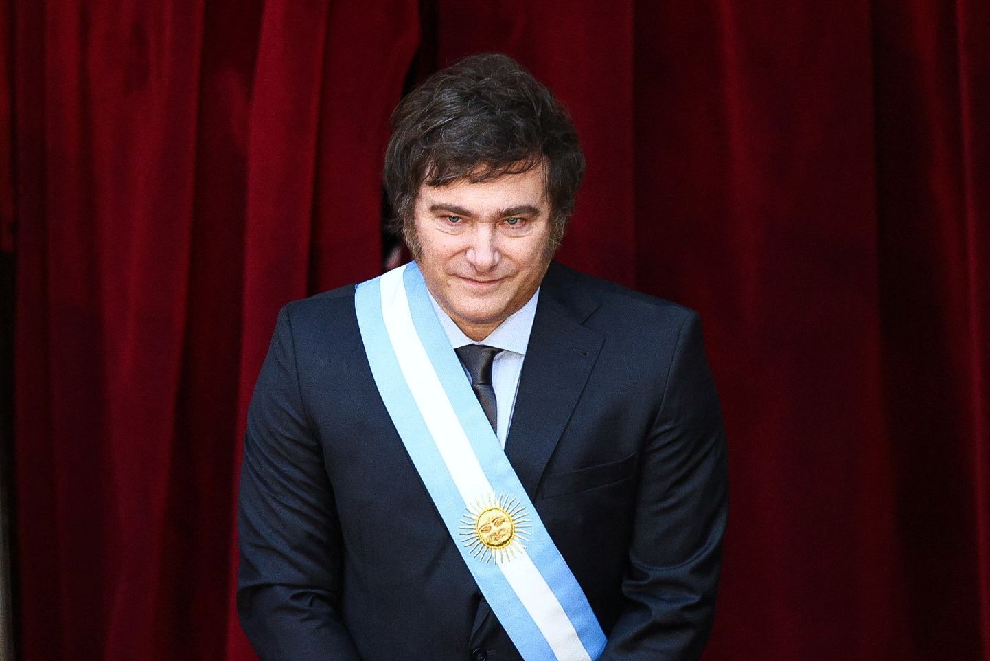 Argentīnas jaunais prezidents Havjers Milejs.