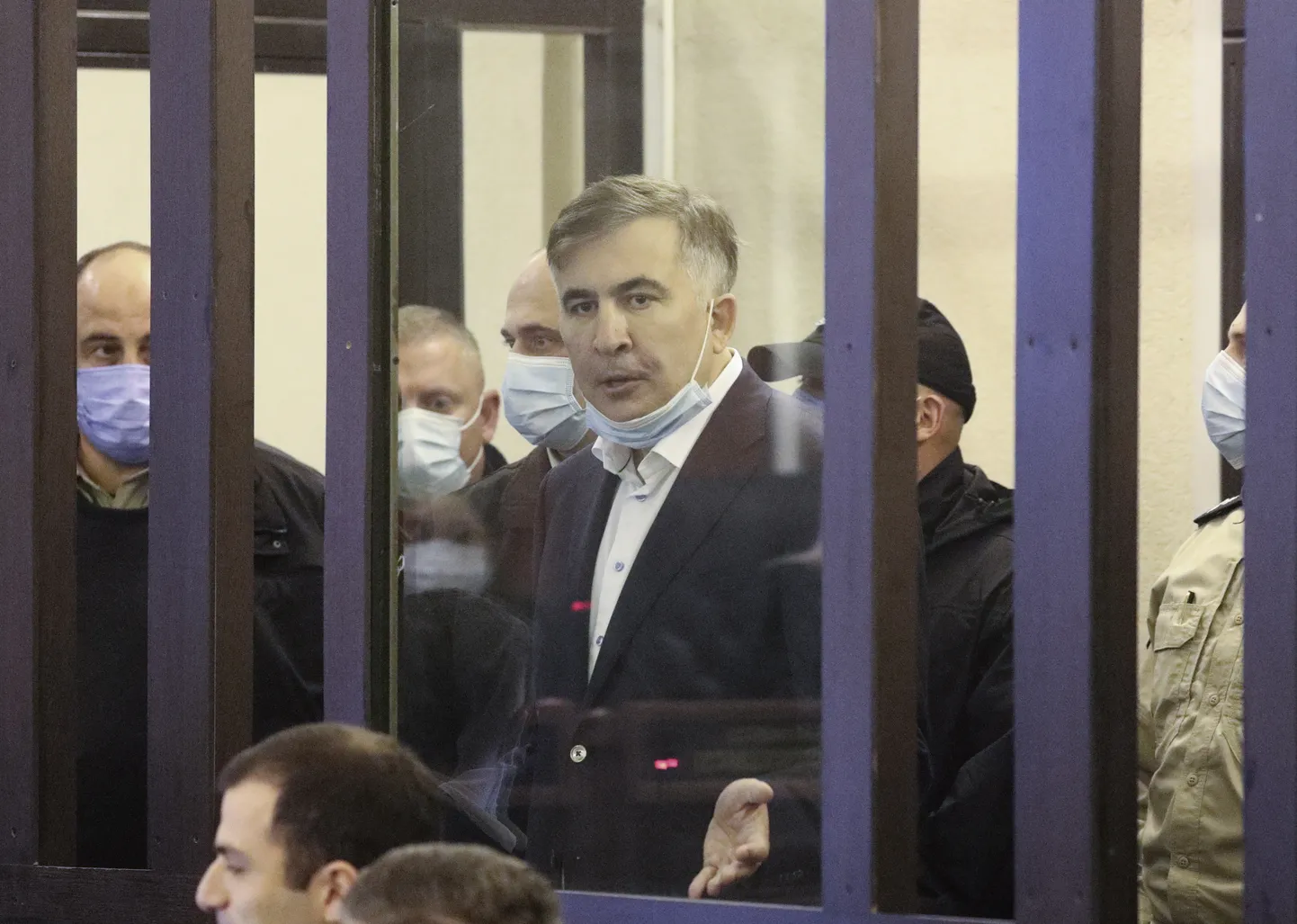 Gruusia ekspresident Mihheil Saakašvili kohtus.