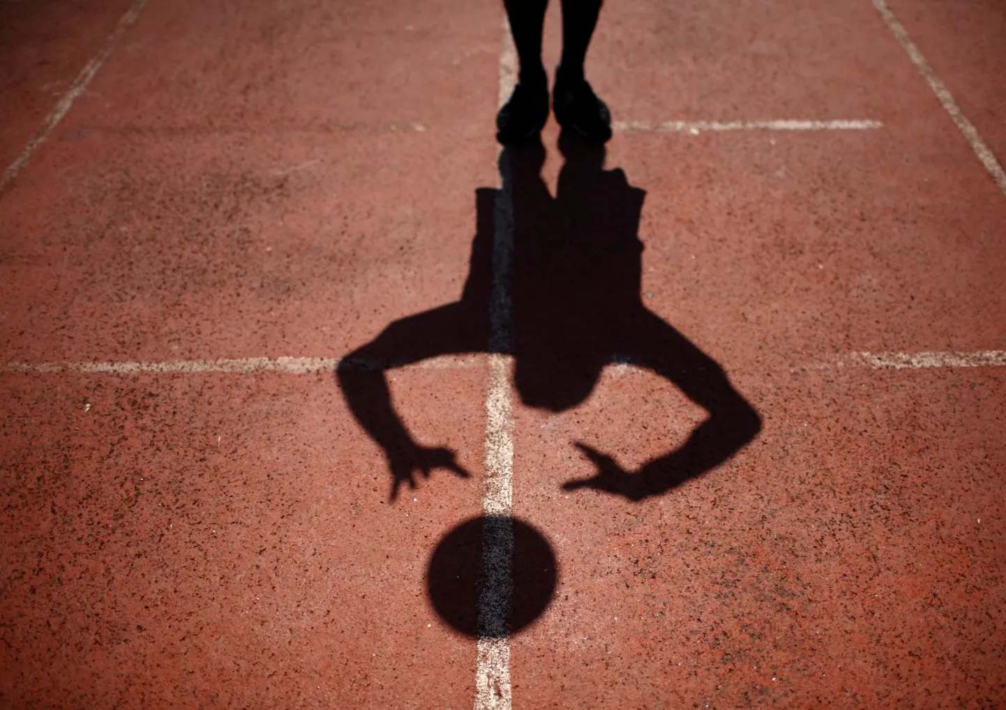Võrkpalluri vari. Foto on illustratiivne