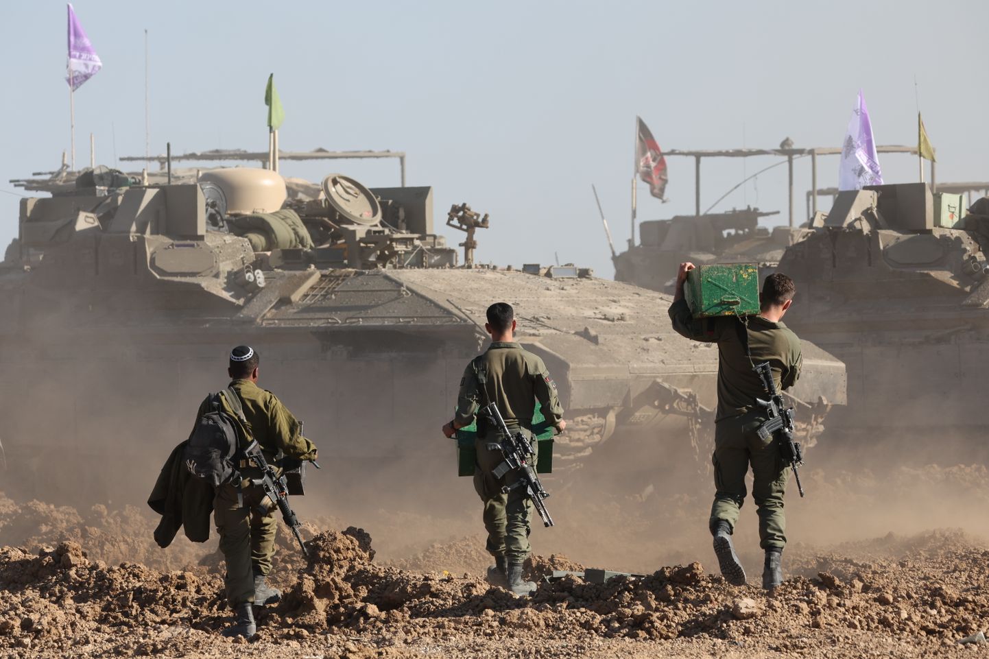 Iisraeli sõdurid Gaza piiri ääres, 10. märtsil 2024. a.