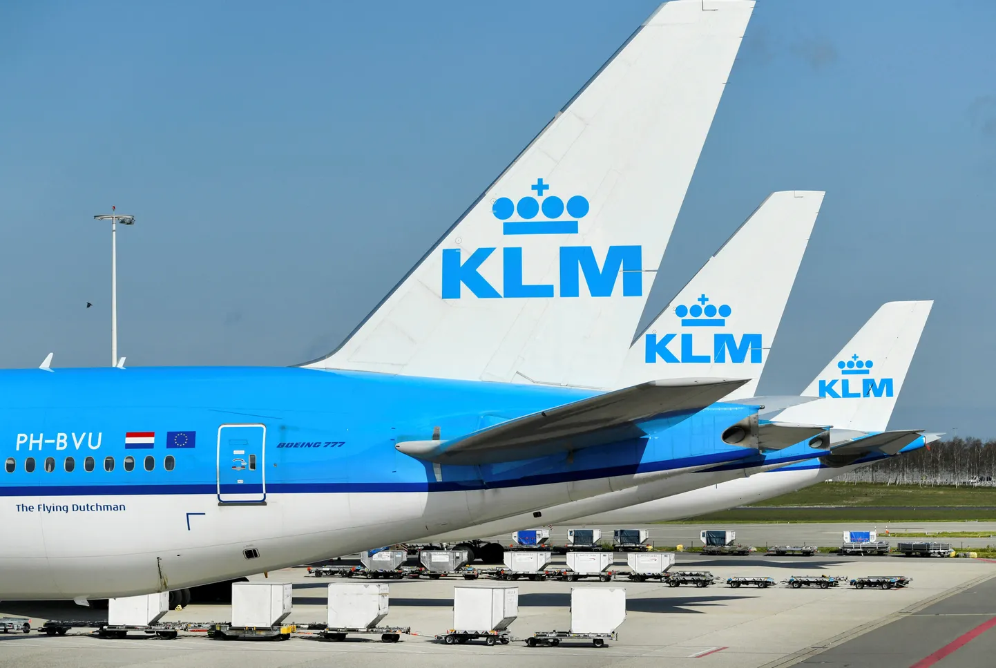 Самолеты авиакомпании KLM. Иллюстративное фото.