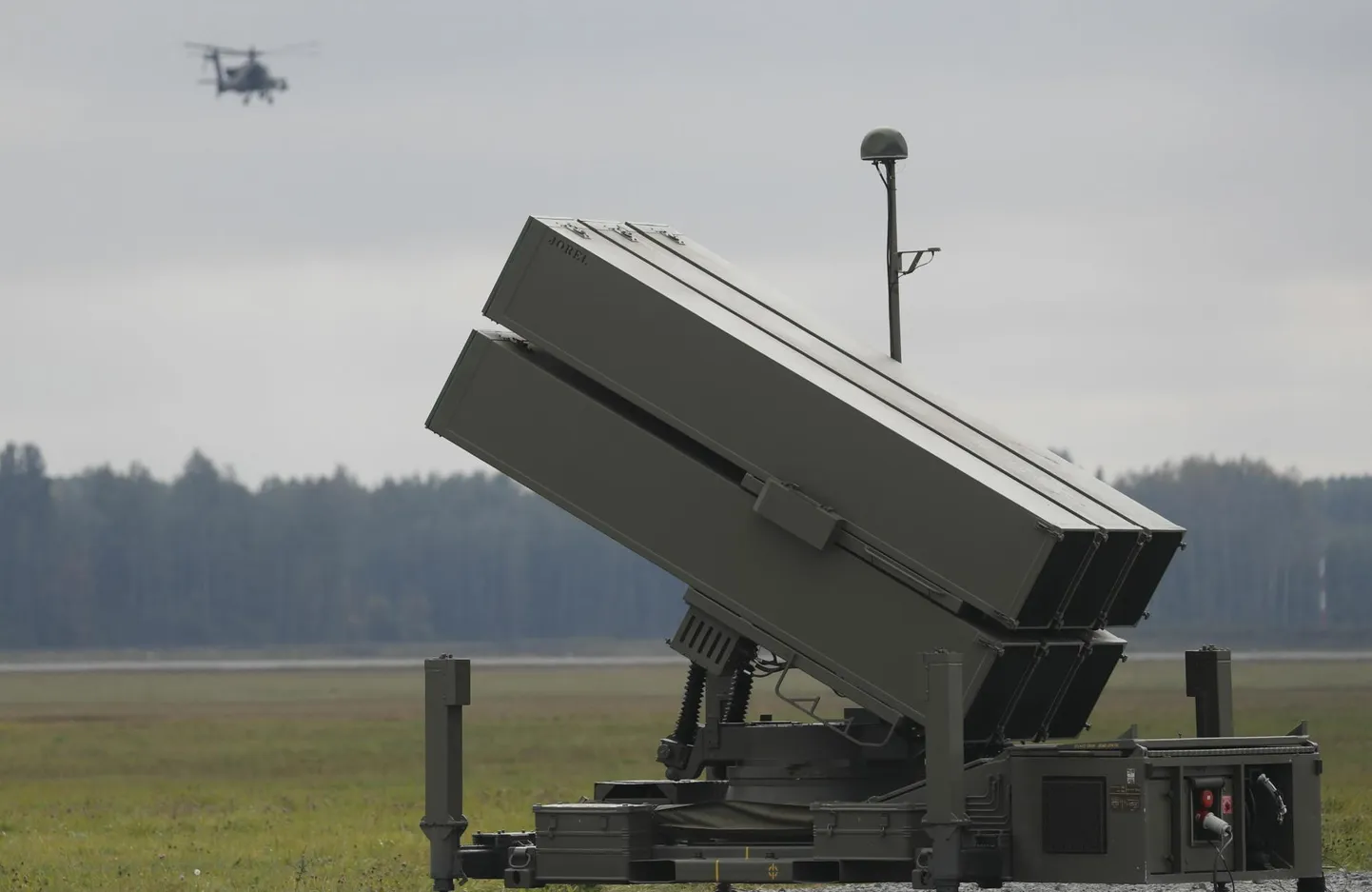 Hispaania NASAMSi õhutõrjesüsteem mullu septembris Lätis Lielvārde õhuväebaasis.