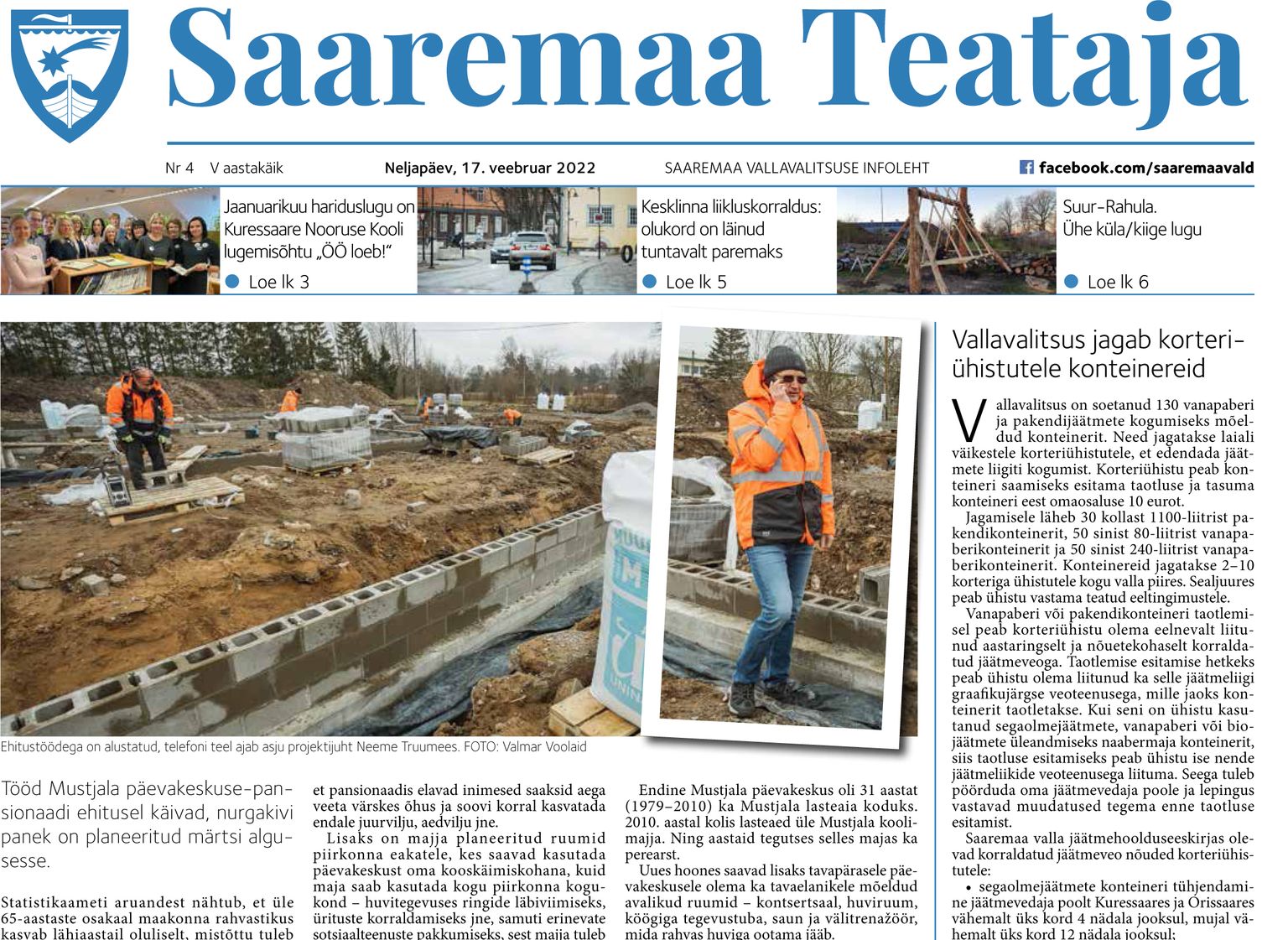 Saaremaa Teataja 17.02.2022.