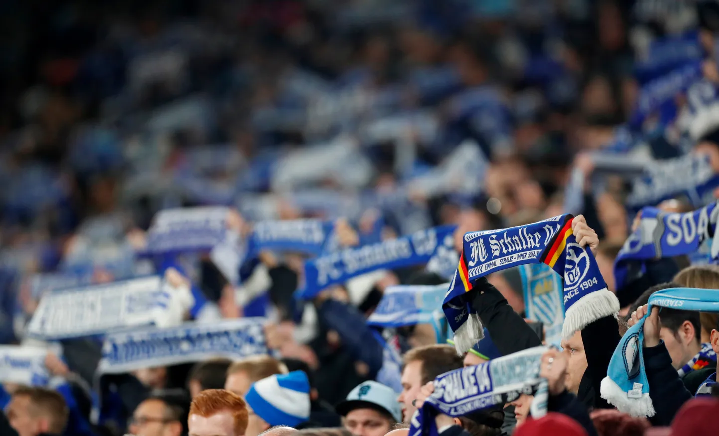 Schalke meeskonna poolehoidjad.