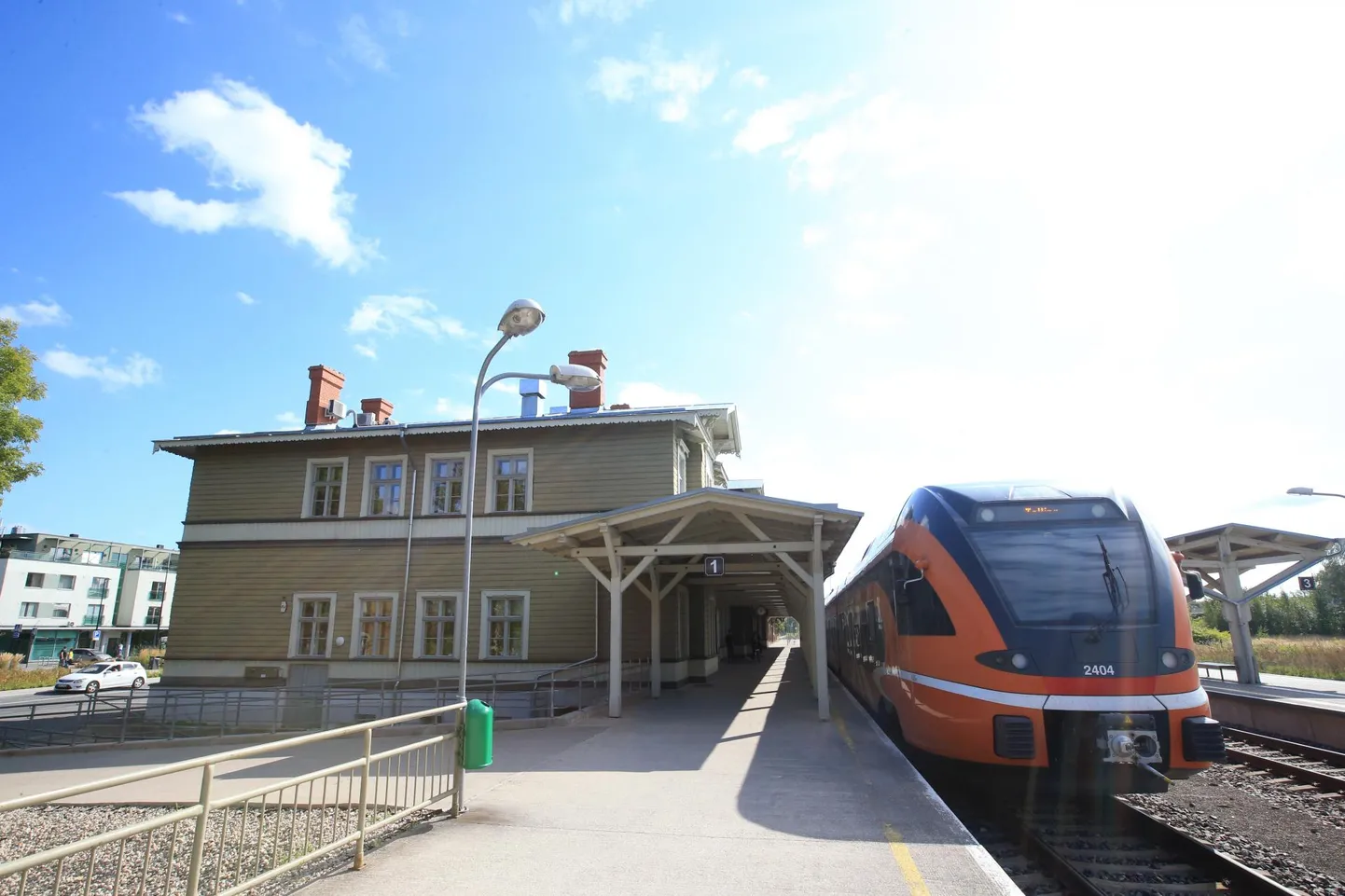 Tartu jaamahoone on eeskujulikult korda tehtud.