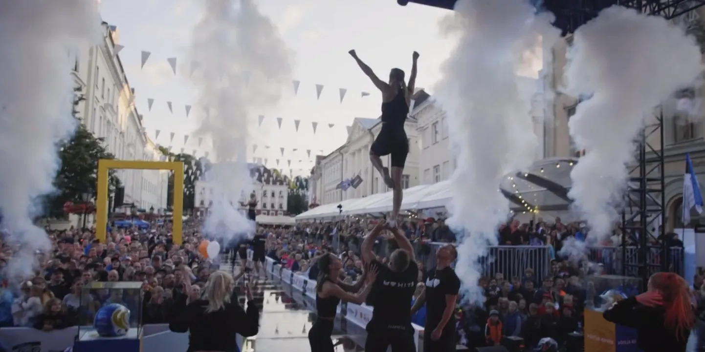 Sport võidab alati! Kuvatõmmis Rally Estonia 2019 aftermoviest.
