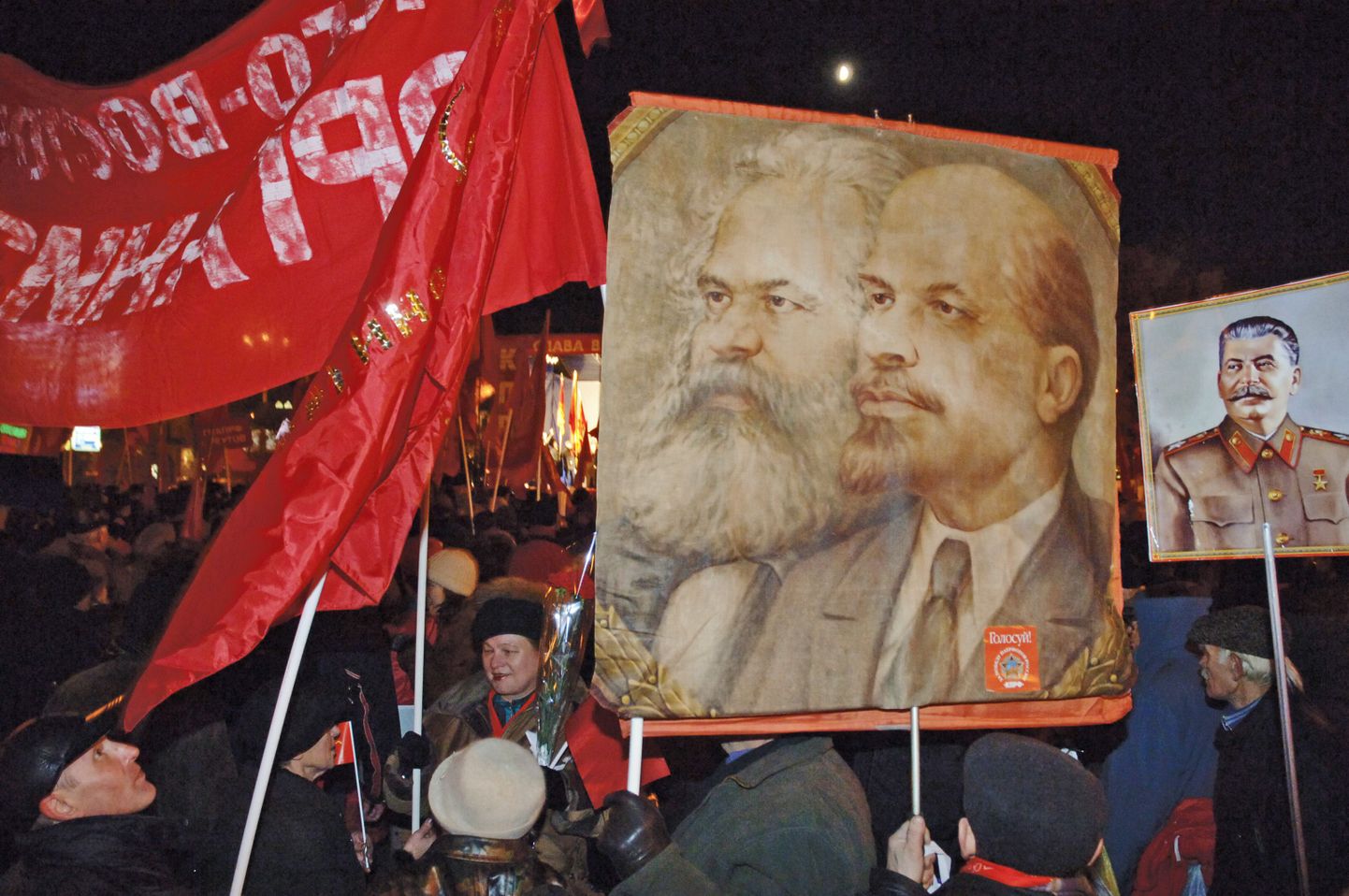 Karl Marx, Lenin ja Stalin.
