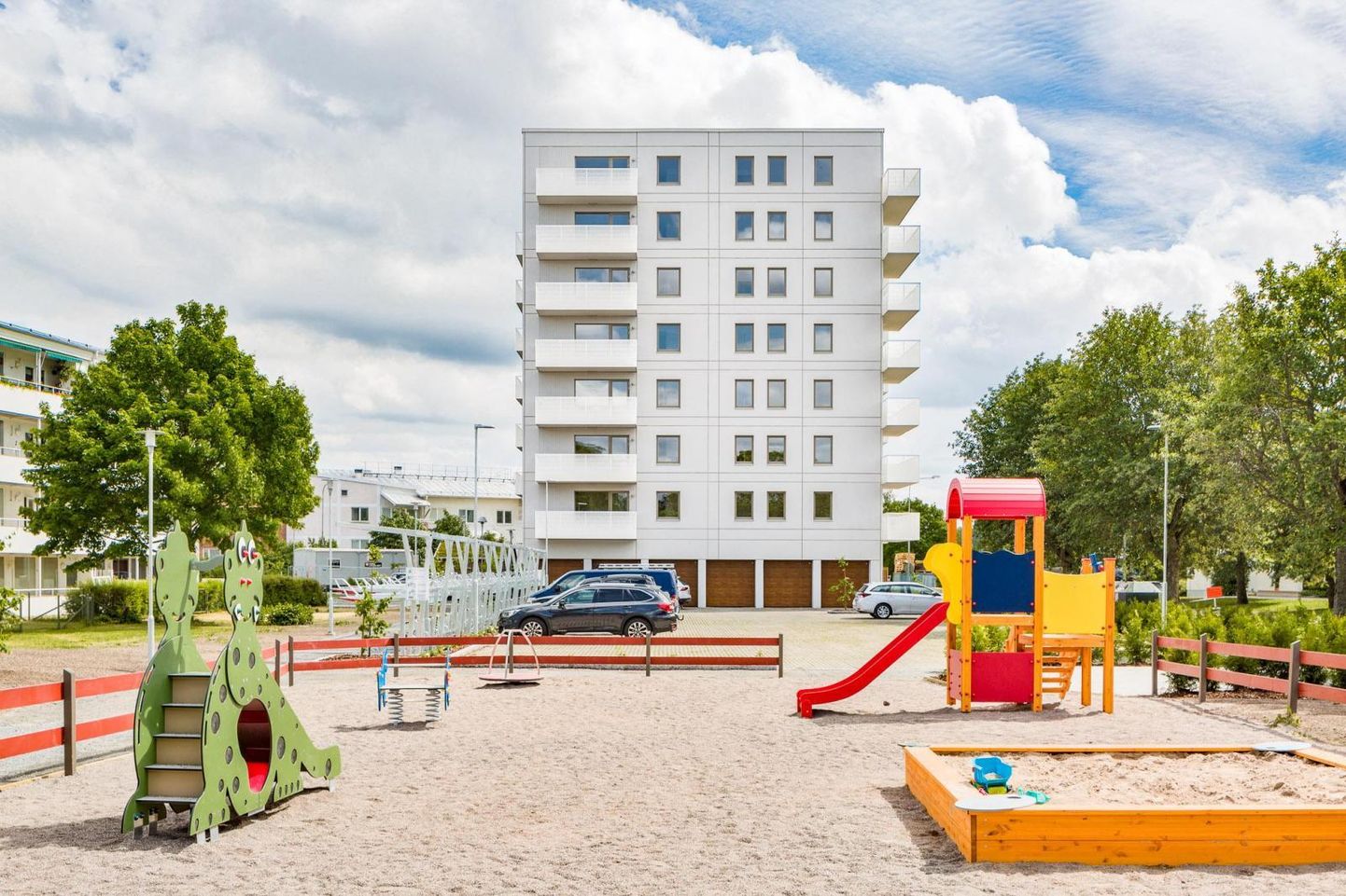 Дом, который эстонские строители строят в Швеции.
