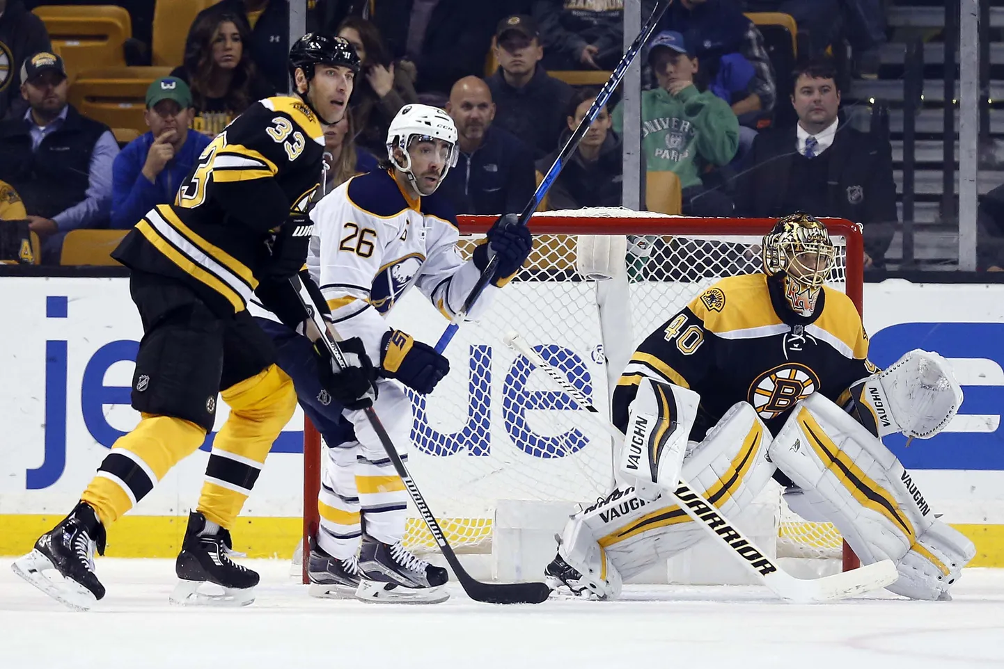 Tuukka Rask (paremal).
