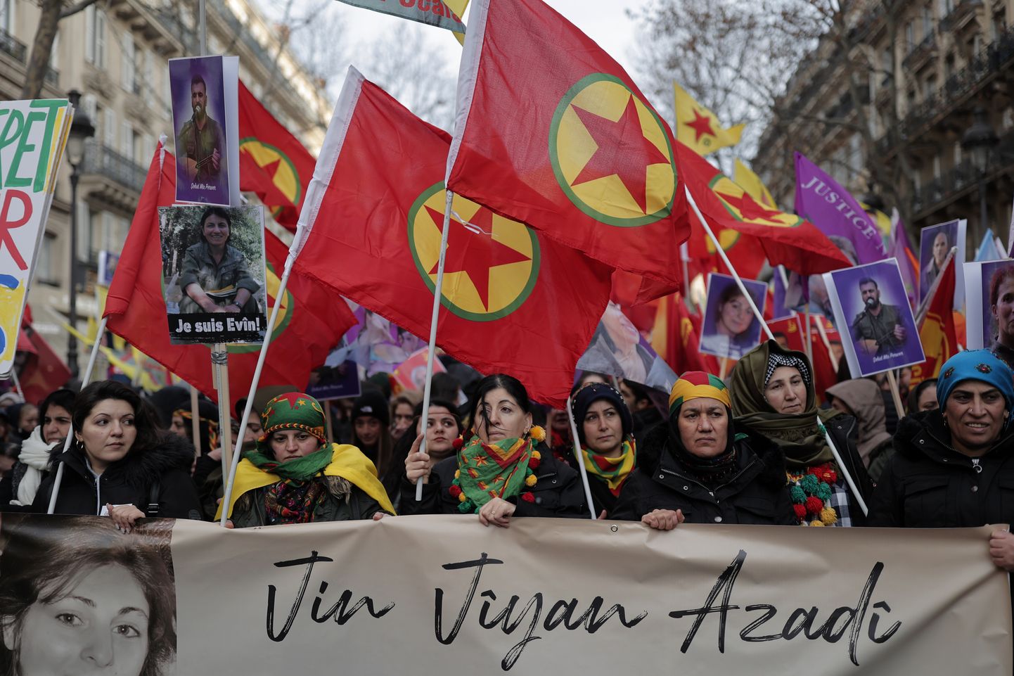 Kurdide meeleavaldus Pariisis. 7. jaanuar 2023.