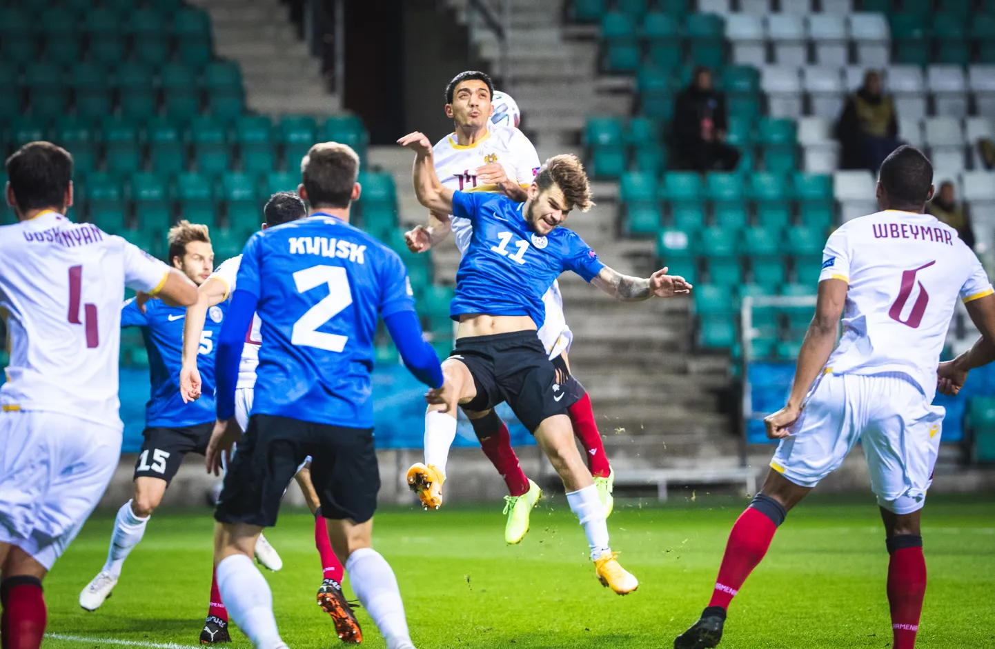 Eesti ja Armeenia vaheline jalgpallimatš, mis lõppes 1:1 viigiga.