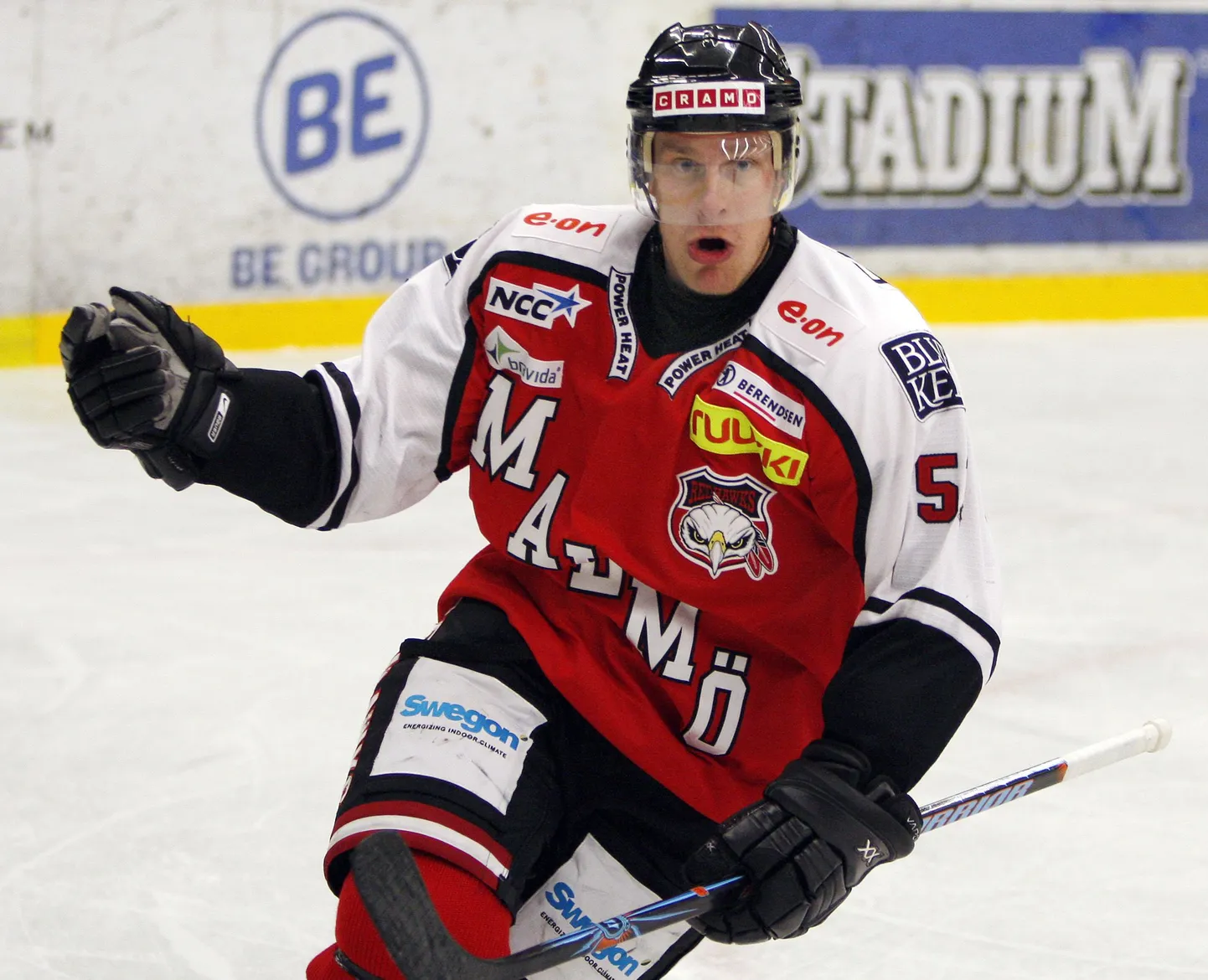 Ville Nieminen Malmö meeskonna särgis.