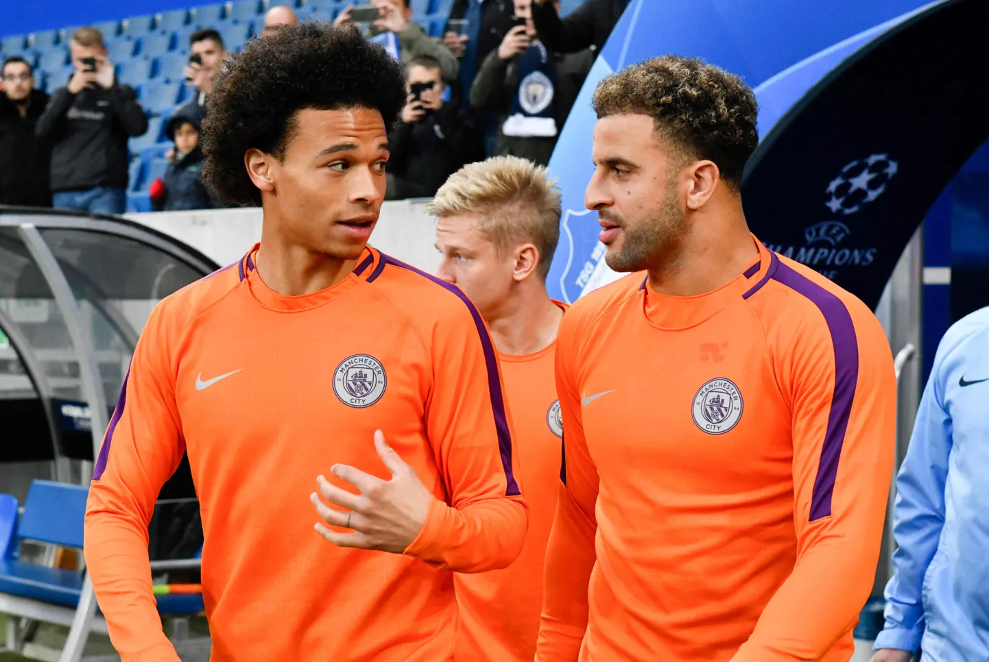 Leroy Sane ja Kyle Walker