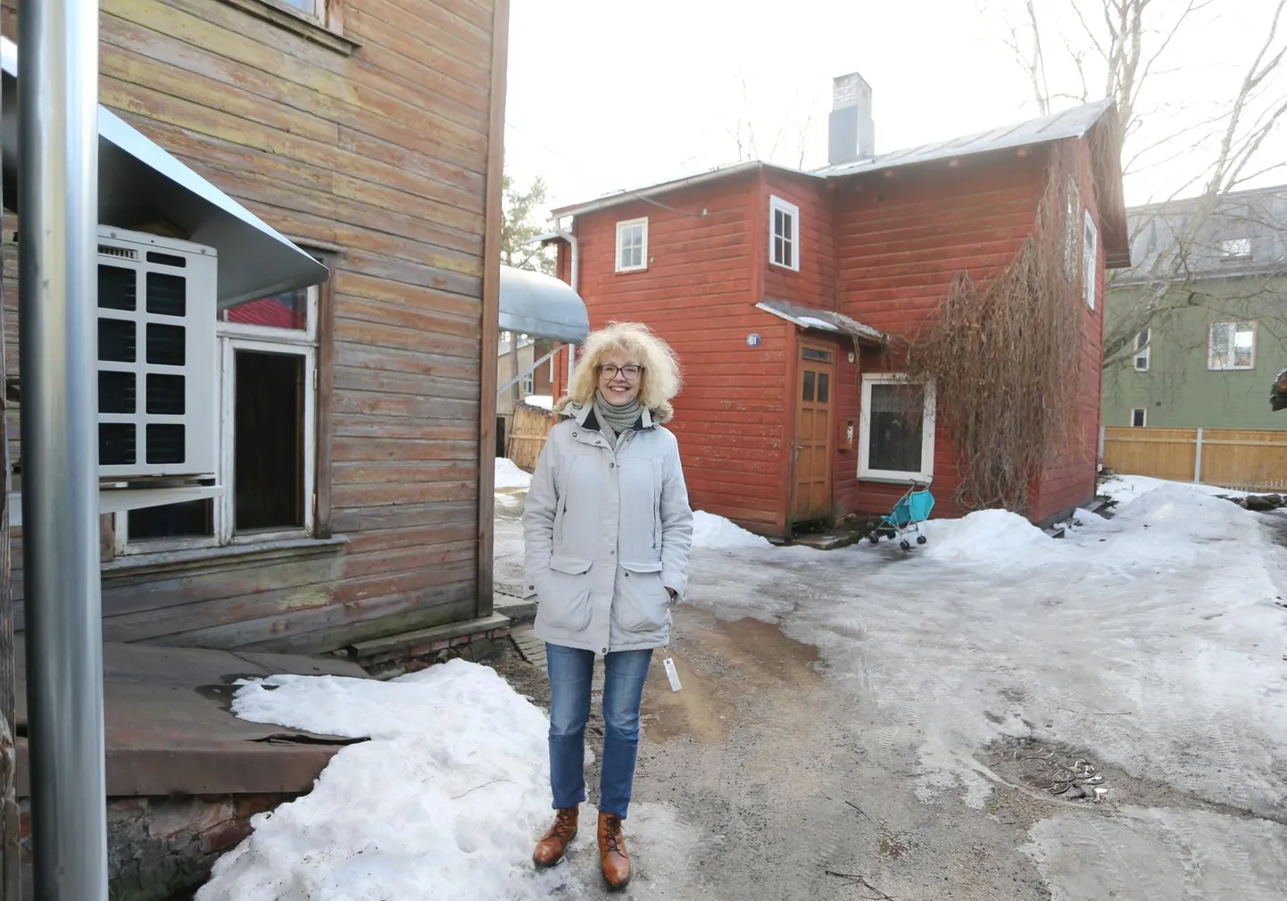 Korteriühistute liidu juhatuse liige Dagmar Mattiiseni näitas Kastani tänaval renoveerimist vajavaid maju. Küsimus on aga, kas elanikud selles töös kokkuleppele jõuavad.