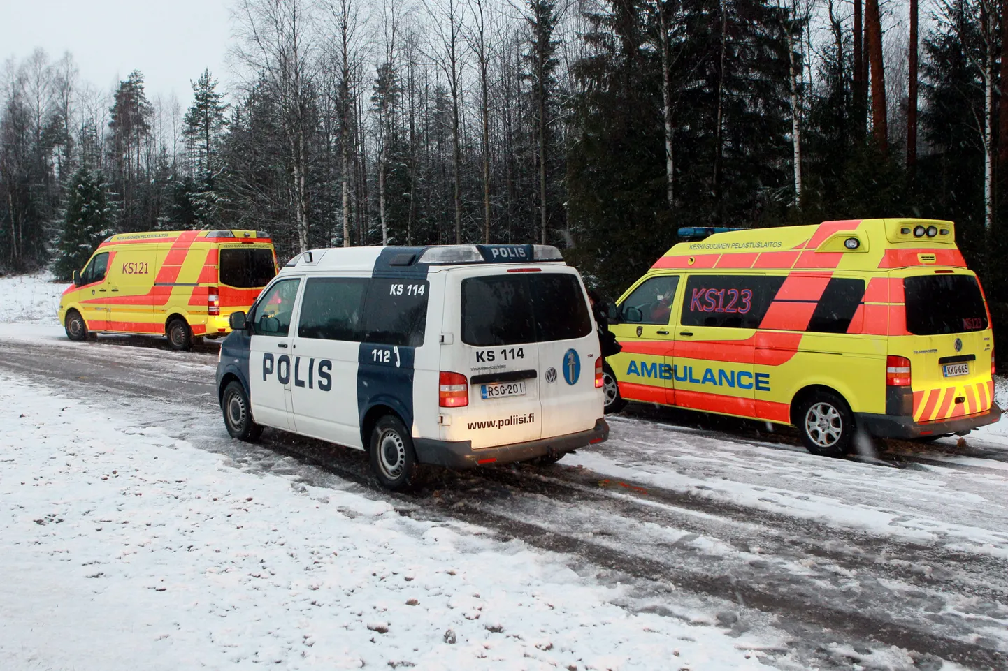 Финские полицейские и спасатели.