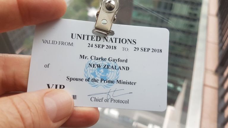 Uus-Meremaa peaministri Jacinda Arderni elukaaslase Clarke Gayfordi ÜRO pääse