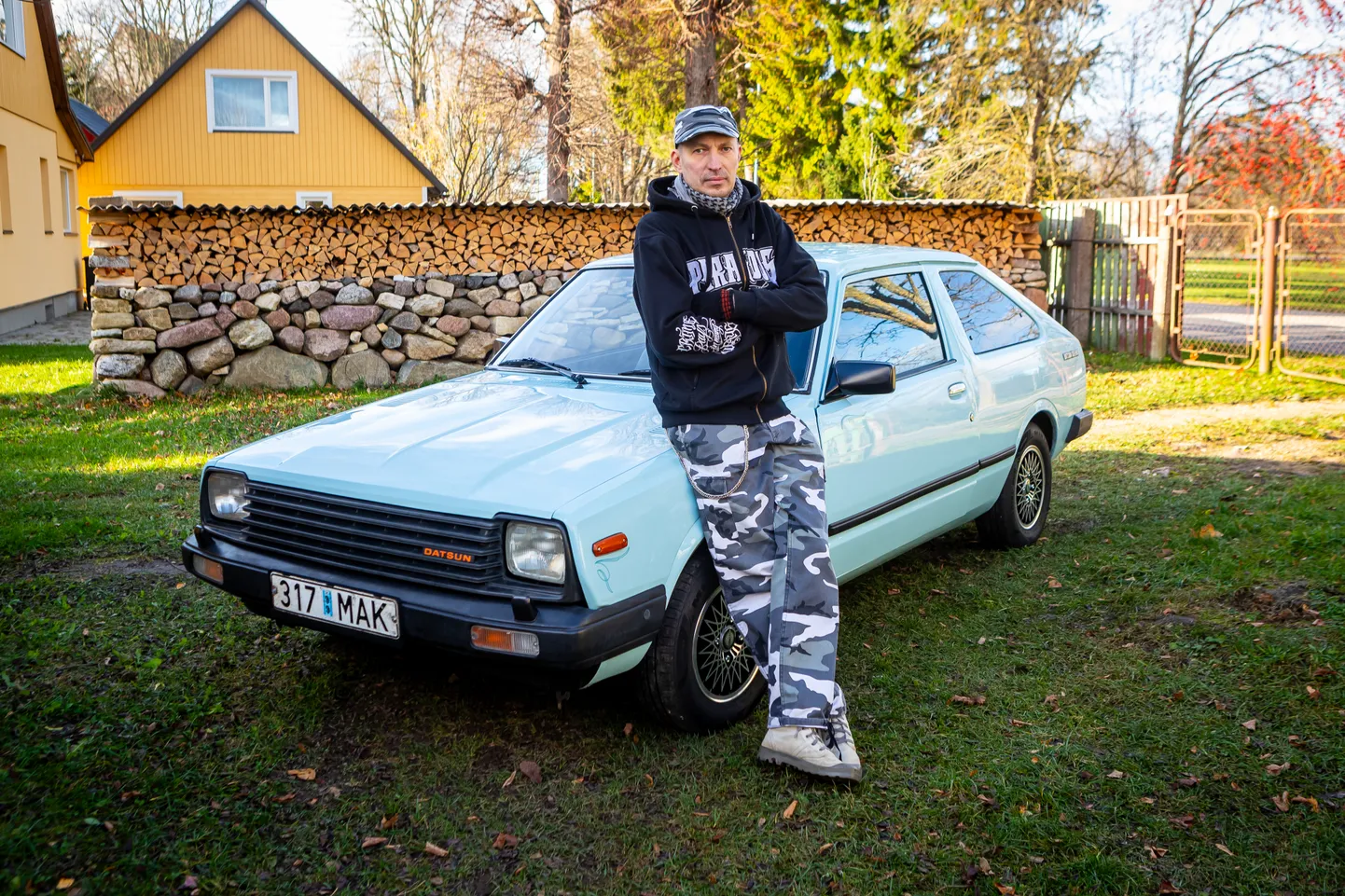 NAUDIB KULGEMIST: Olari Datsun Cherry uuenduskuur jõudis lõpule 2021. aasta 
Saaremaa ralli ajaks.