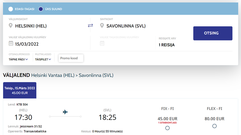 Lennud taastusid esmaspäeval ja lend Helsingist Savonlinna peaks toimuma ka täna õhtul.