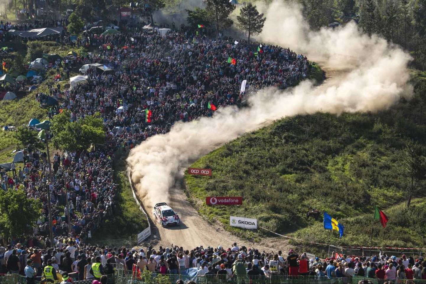 WRC-sarja publik mullusel Portugali rallil.