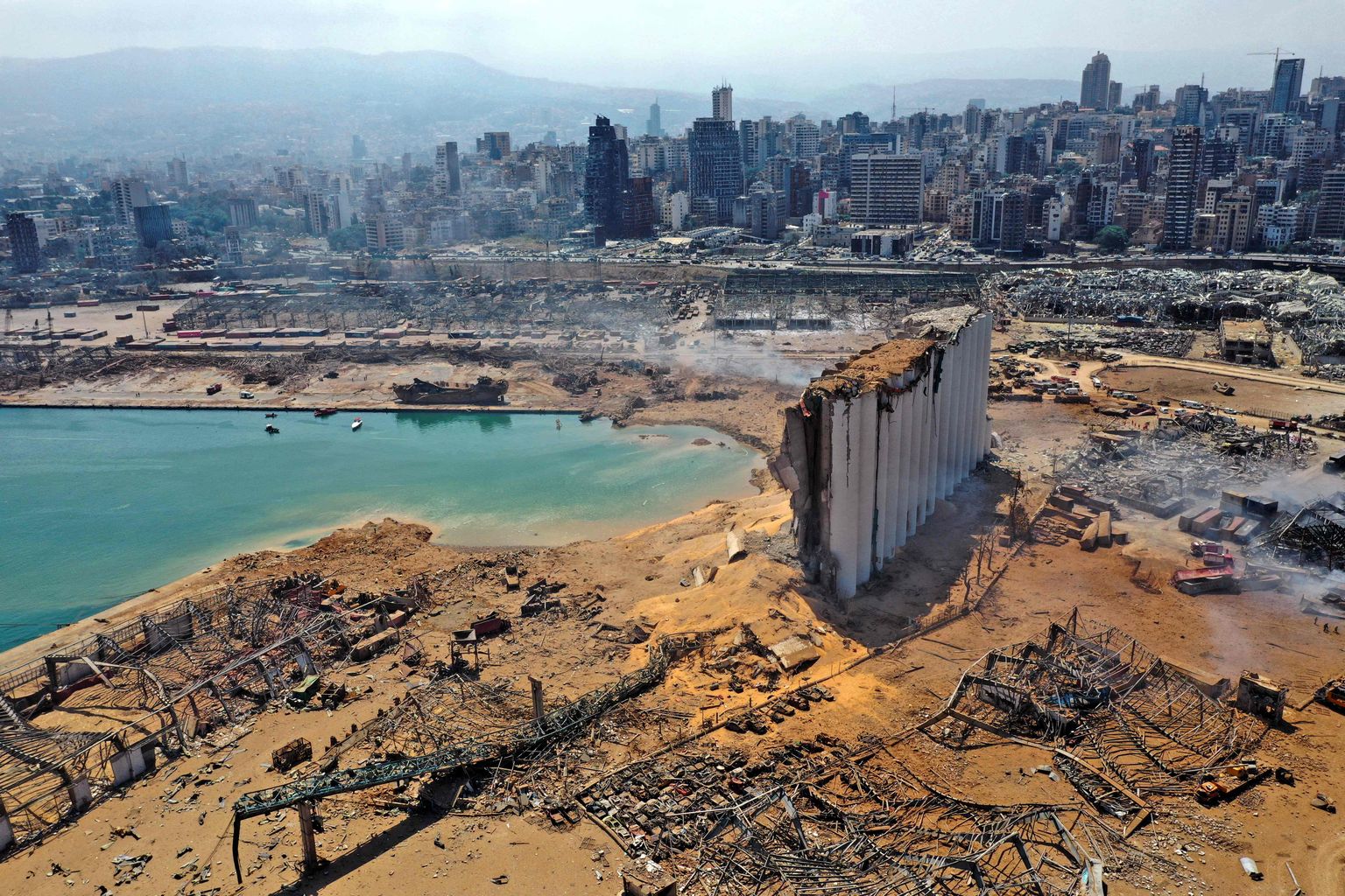 Beirutis pärast plahvatust.