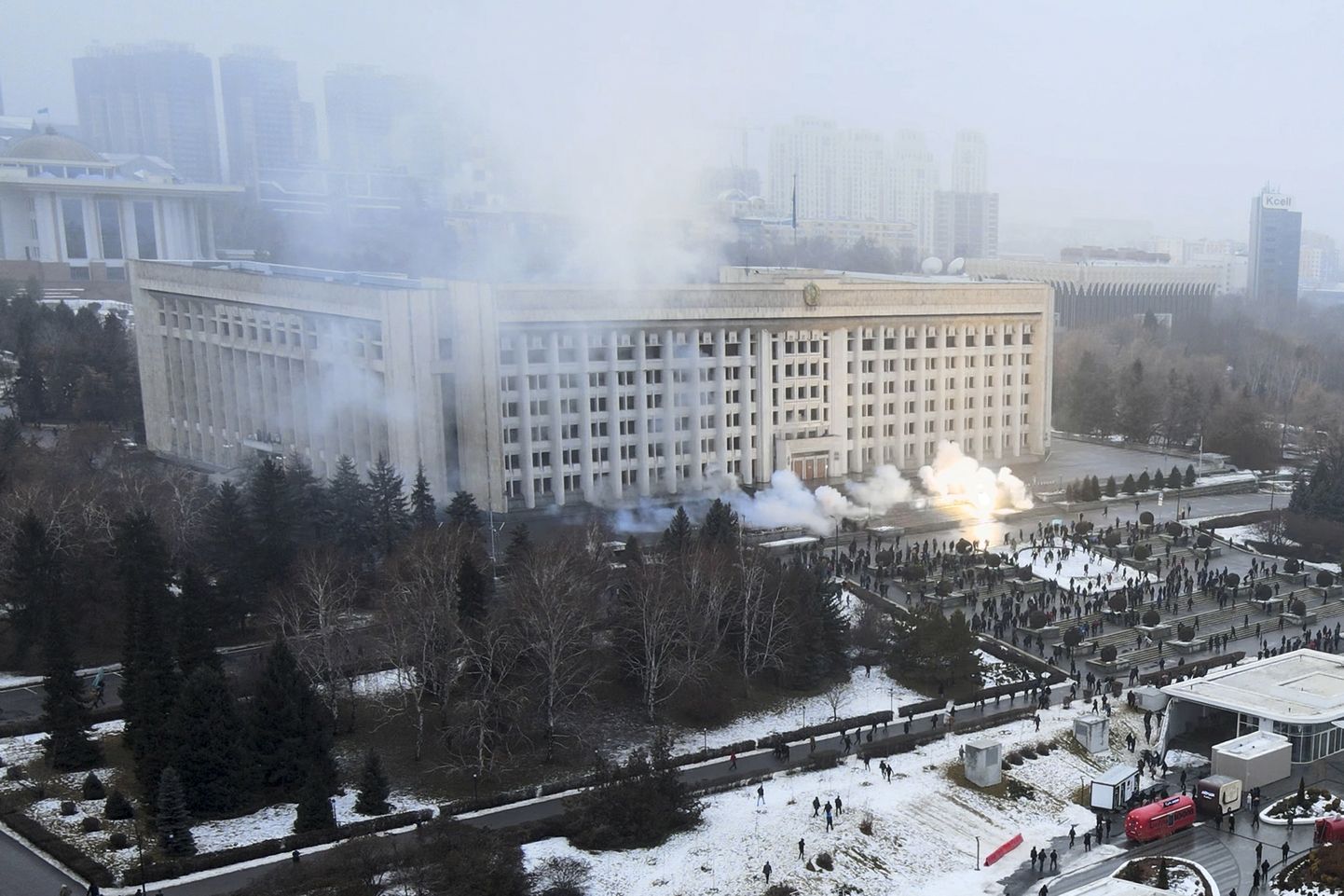 Протесты в Алматы.