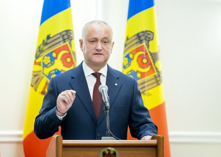 Līdzšinējais Moldovas prezidents Igors Dodons