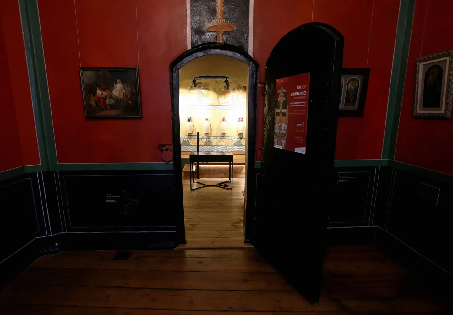 Tartu Ülikooli kunstimuuseumi muumiakamber.