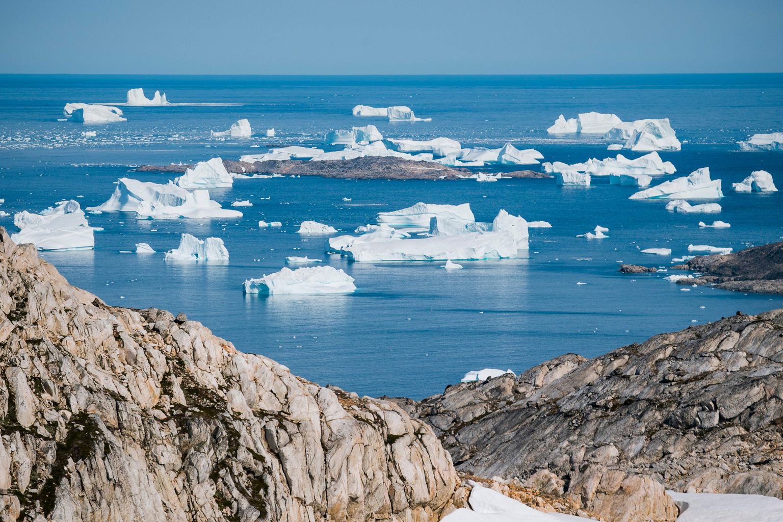 Jääkatte sulamine Gröönimaal.