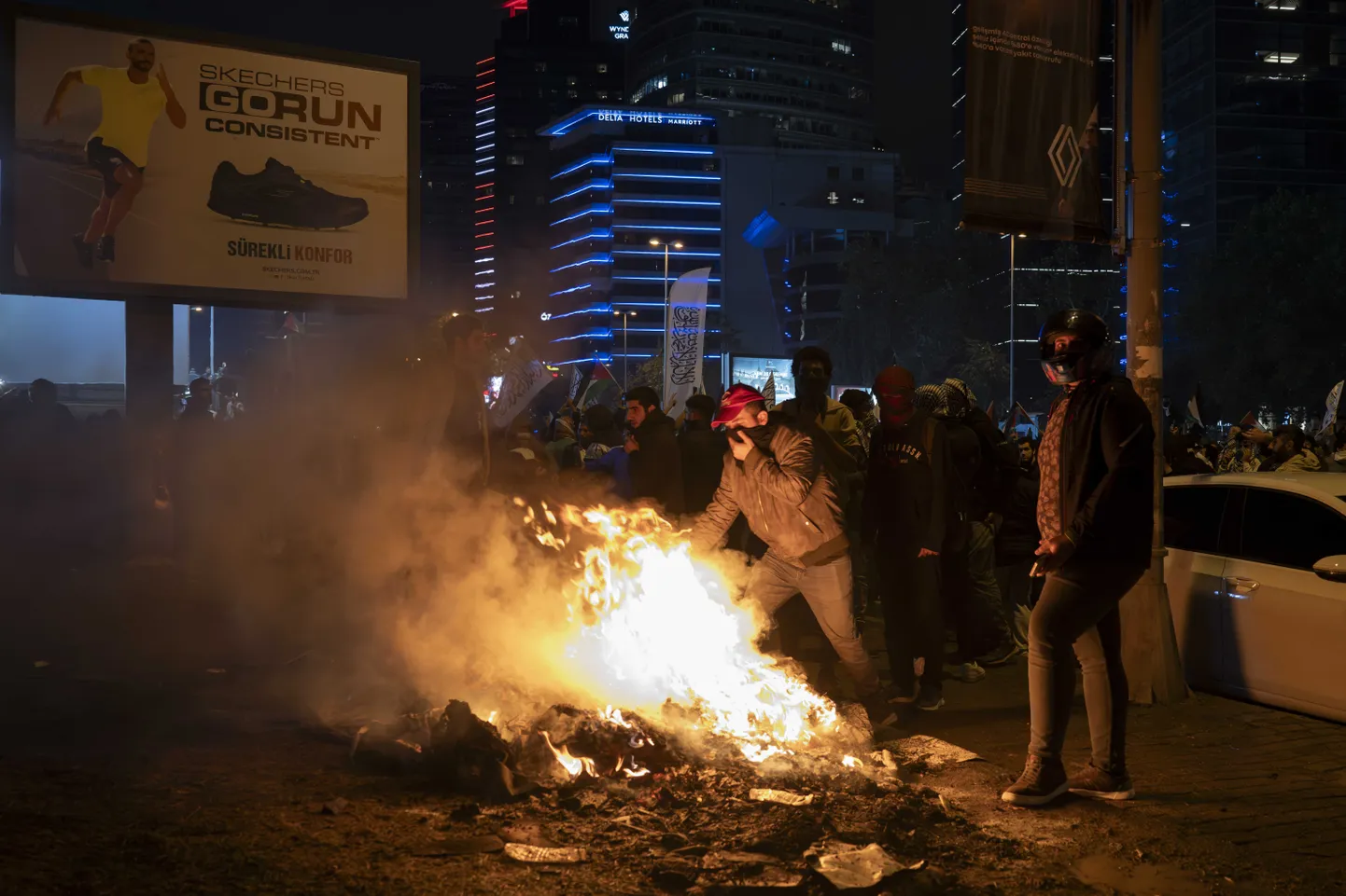Öine Iisraeli-vastane meeleavaldus Türgis Istanbulis.
